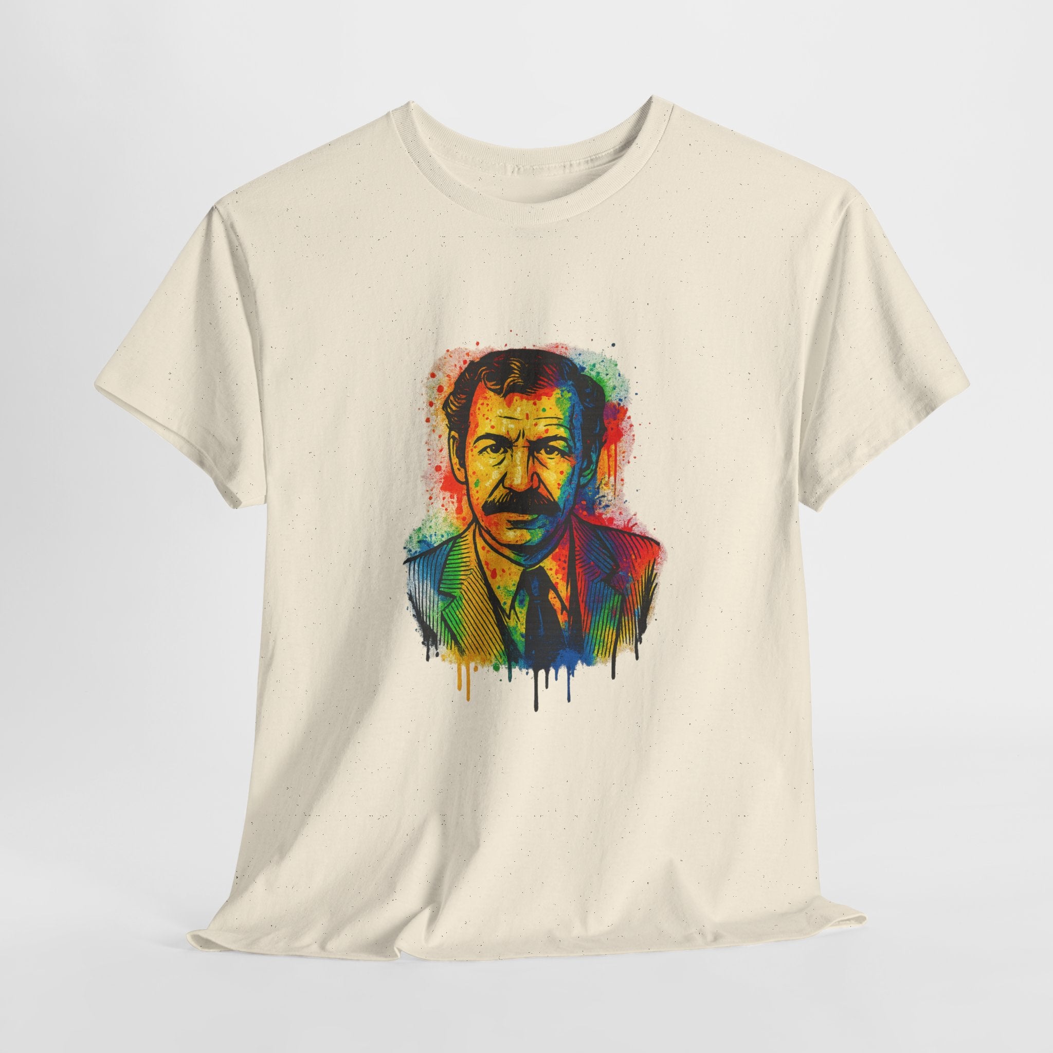 T-shirt Portrait Graffiti de M’hamed Issiakhem – Art & Streetwear Algérien
