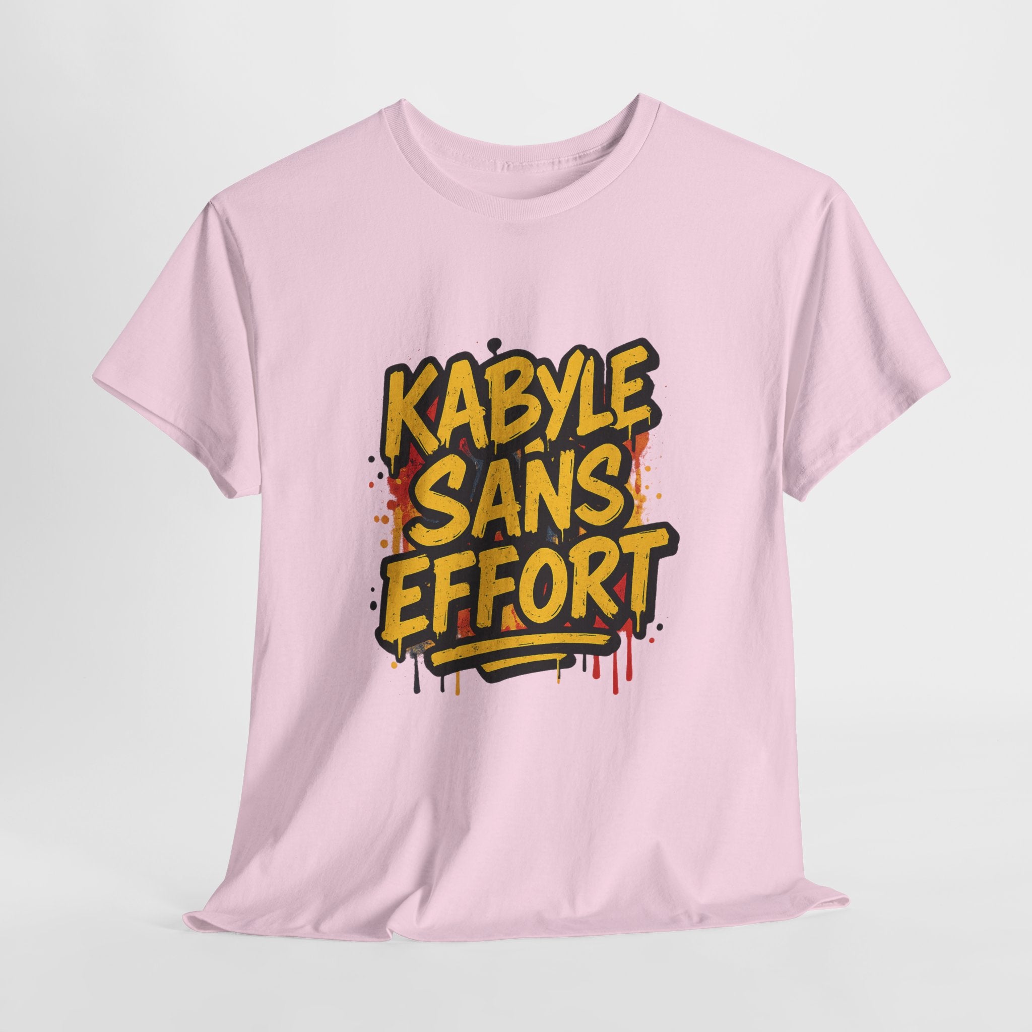 T-shirt Kabyle Sans Effort – Slogan Graffiti Street Art Amazigh