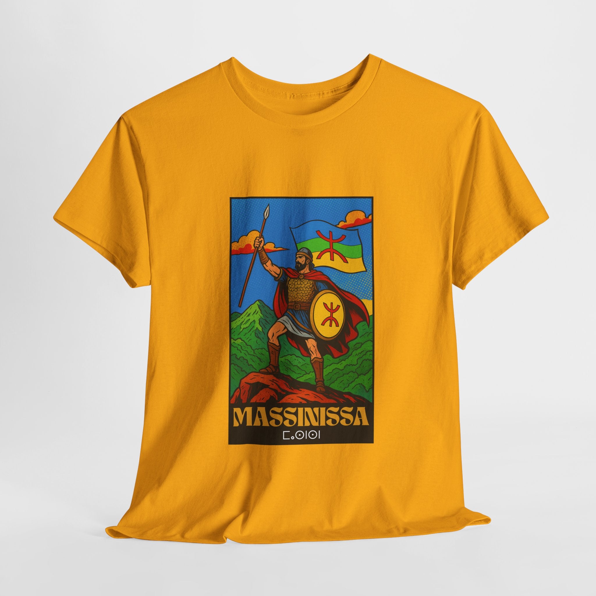 T-shirt Massinissa dans les Montagnes Kabyles – Histoire et Fierté