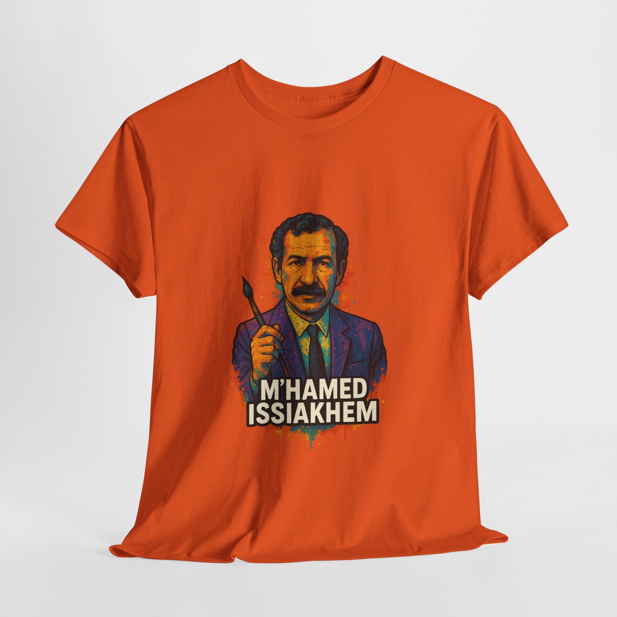 T-shirt M’hamed Issiakhem – Portrait Graffiti avec Pinceau