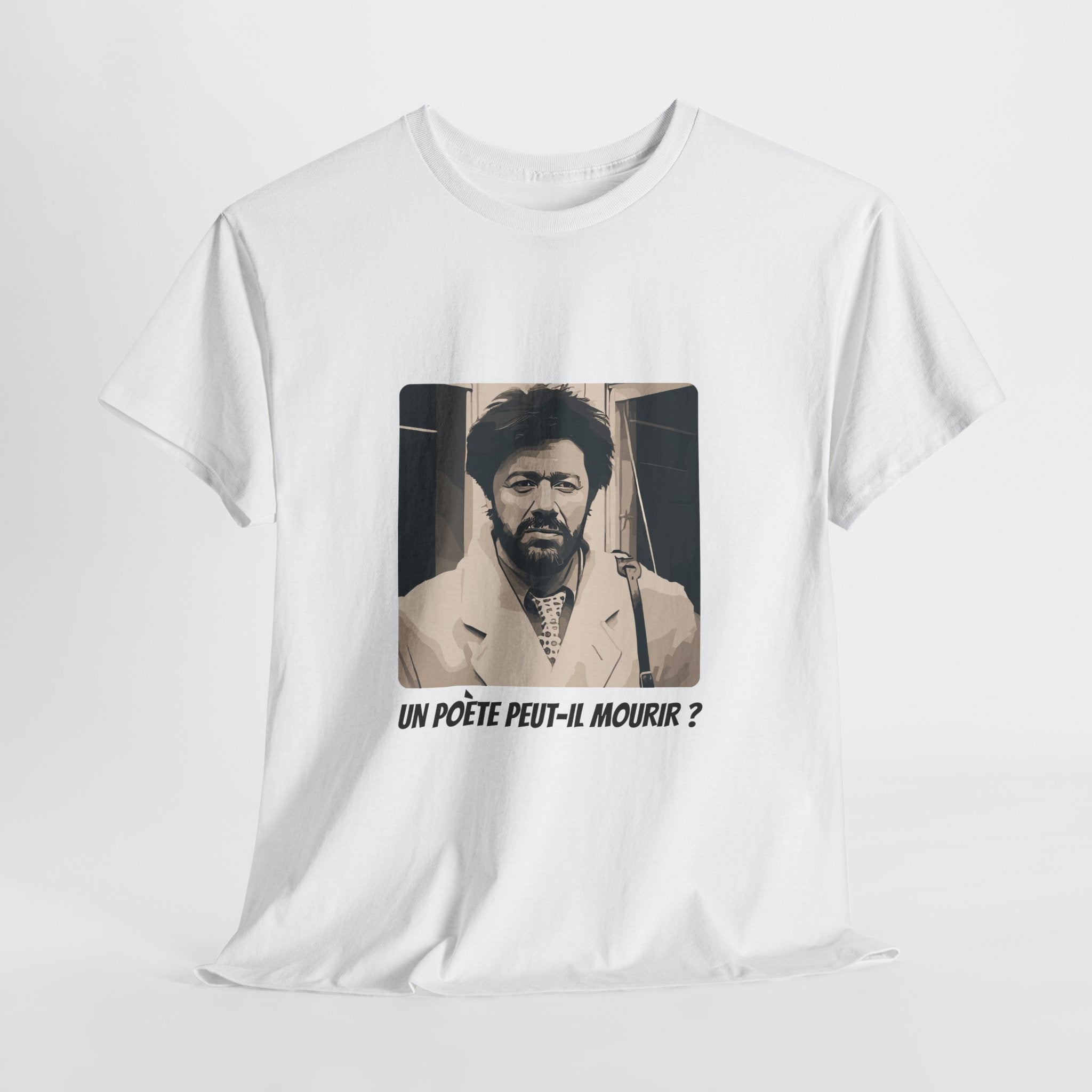 T-shirt Matoub Lounes – Citation “Un poète peut-il mourir ?” – Icône Berbère
