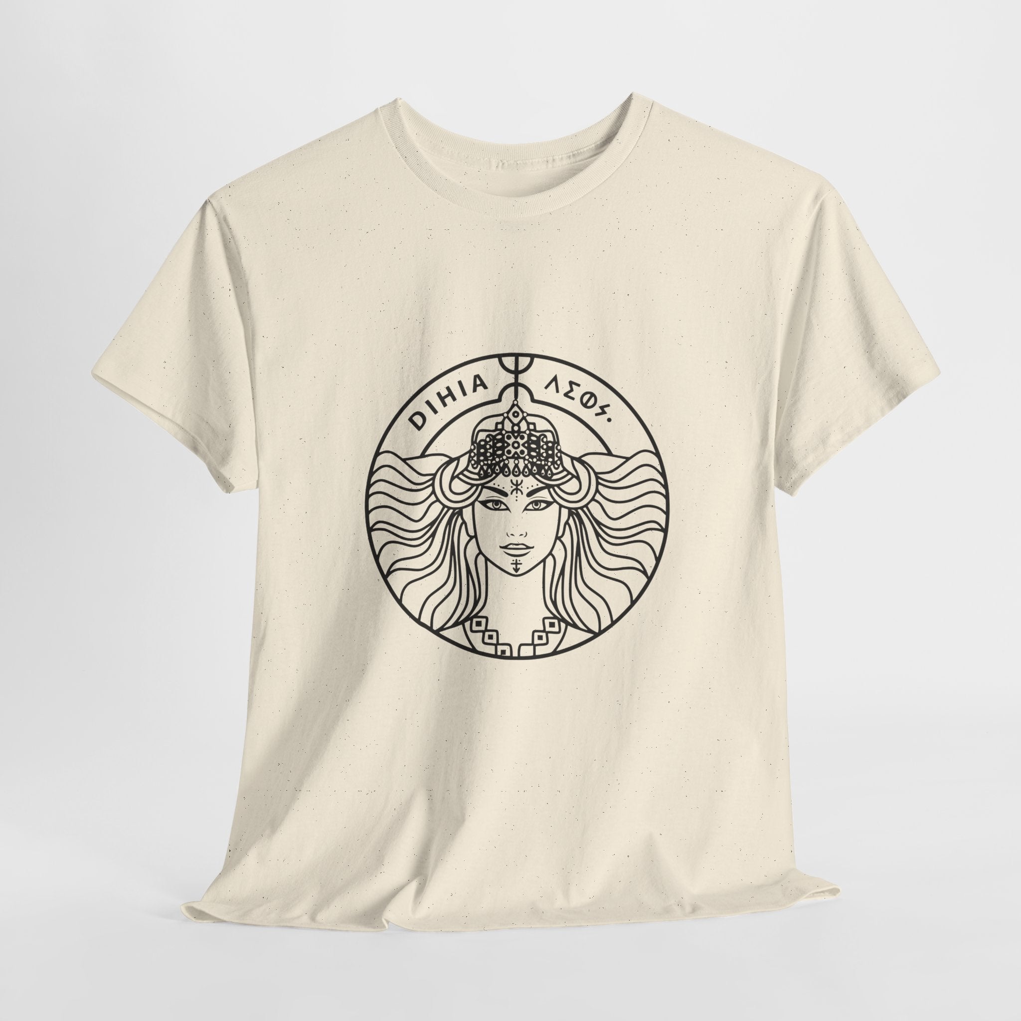 T-shirt Dihya Guerrière Berbère – Style Minimaliste Berbère