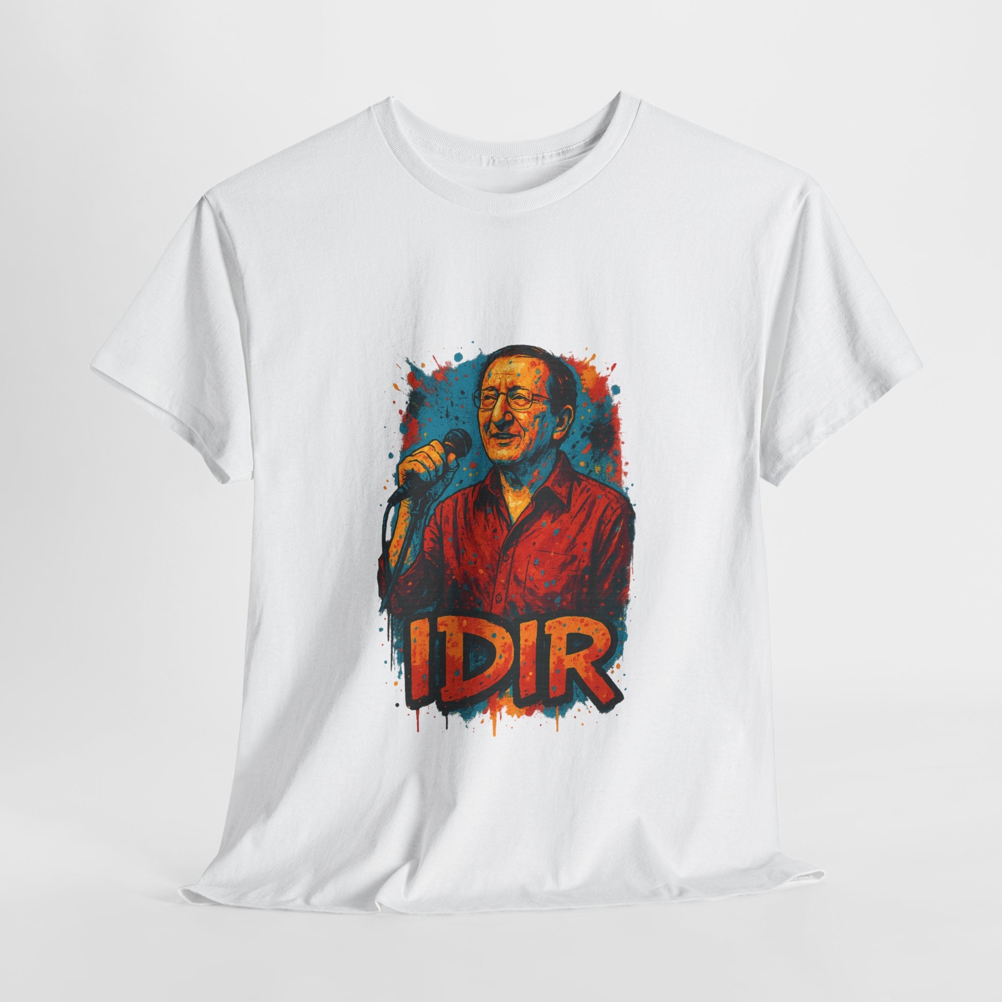 T-shirt Idir sur Scène – Portrait Graffiti Street Art Kabyle