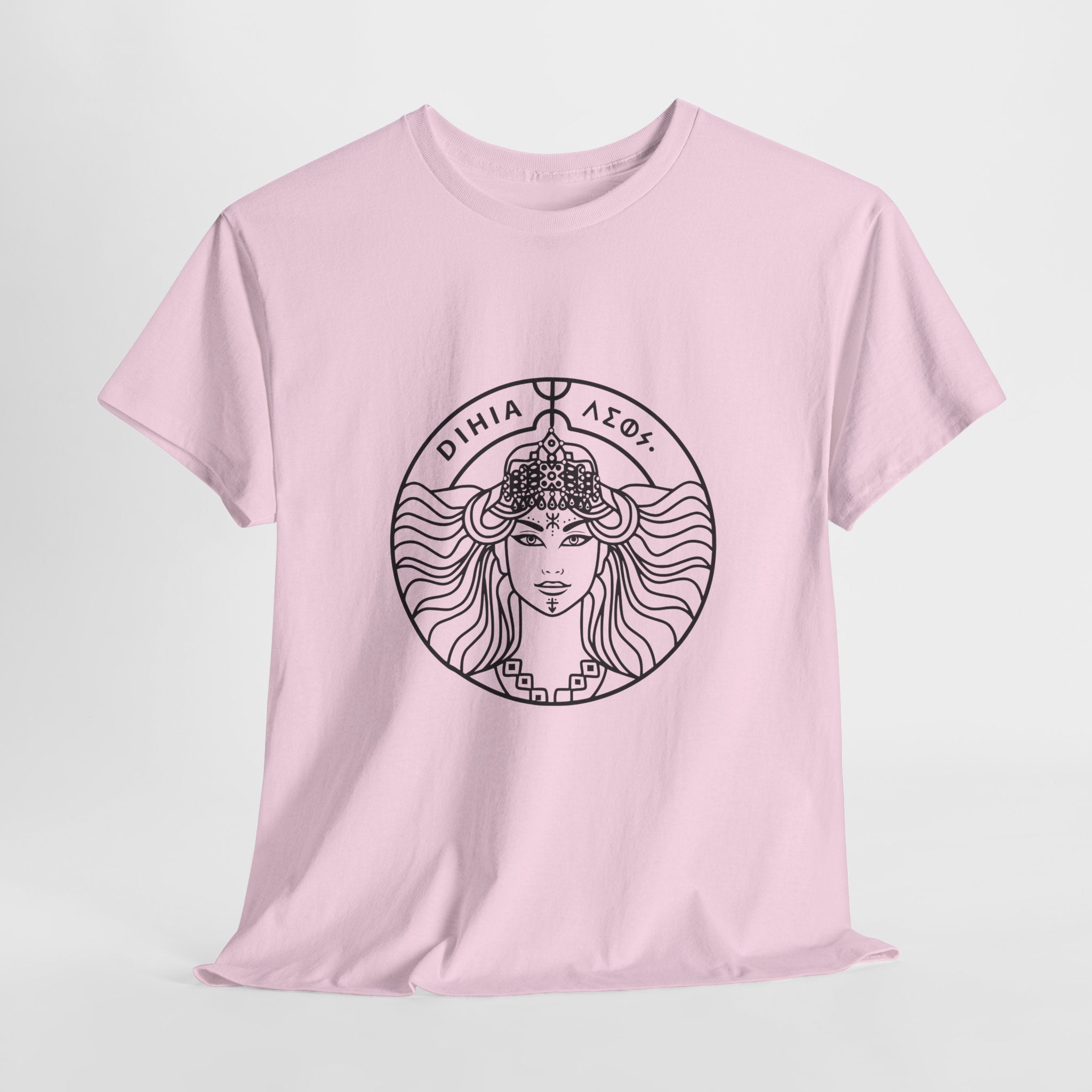 T-shirt Dihya Guerrière Berbère – Style Minimaliste Berbère