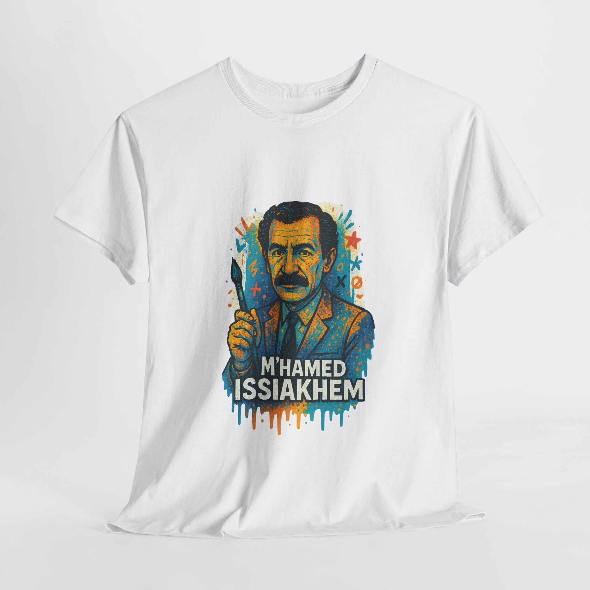 T-shirt Portrait M’hamed Issiakhem Graffiti – Art & Streetwear Algérien