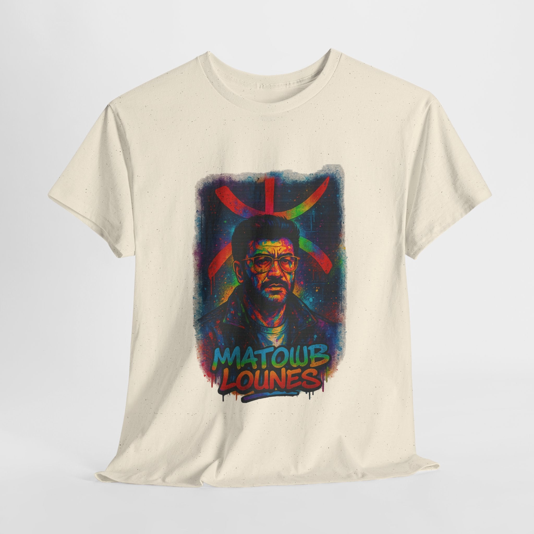 T-shirt Matoub Lounès – Portrait avec Symbole Amazigh