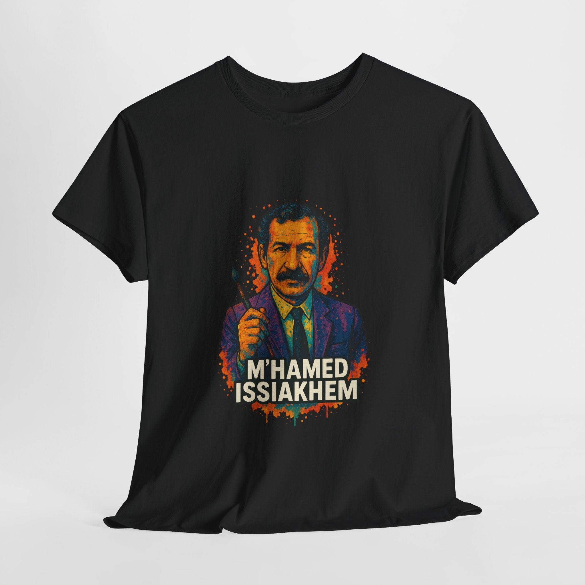T-shirt M’hamed Issiakhem – Portrait Graffiti avec Pinceau