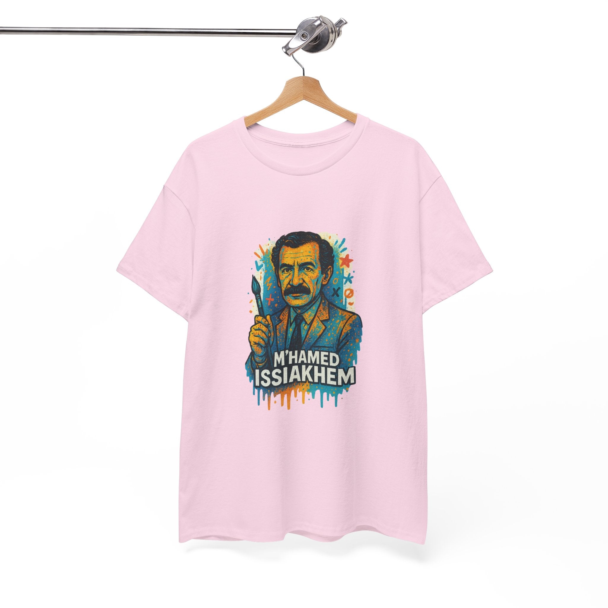 T-shirt Portrait M’hamed Issiakhem Graffiti – Art & Streetwear Algérien