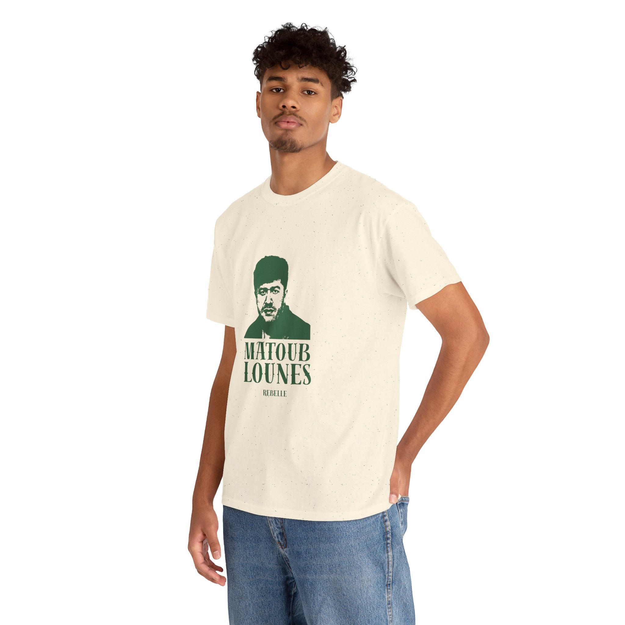 T-shirt Matoub Lounes “Rebelle” – Icône Berbère style Vintage