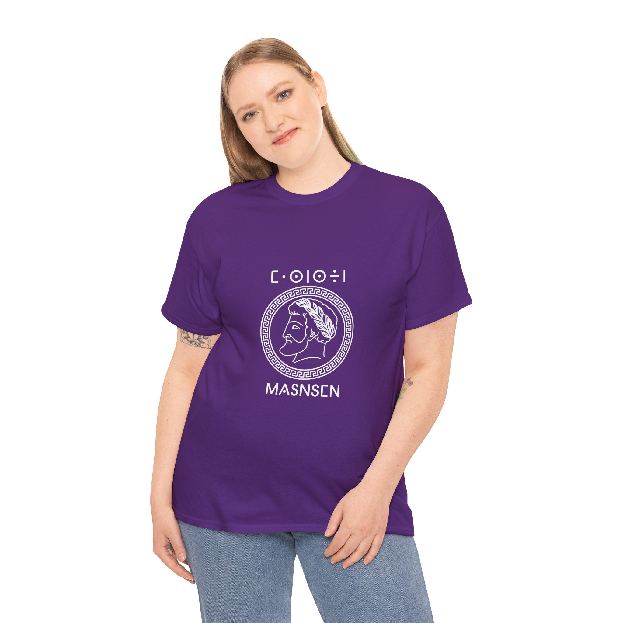 T-shirt Massinissa (Masnsen) – Roi Amazigh en Latin & Tifinagh