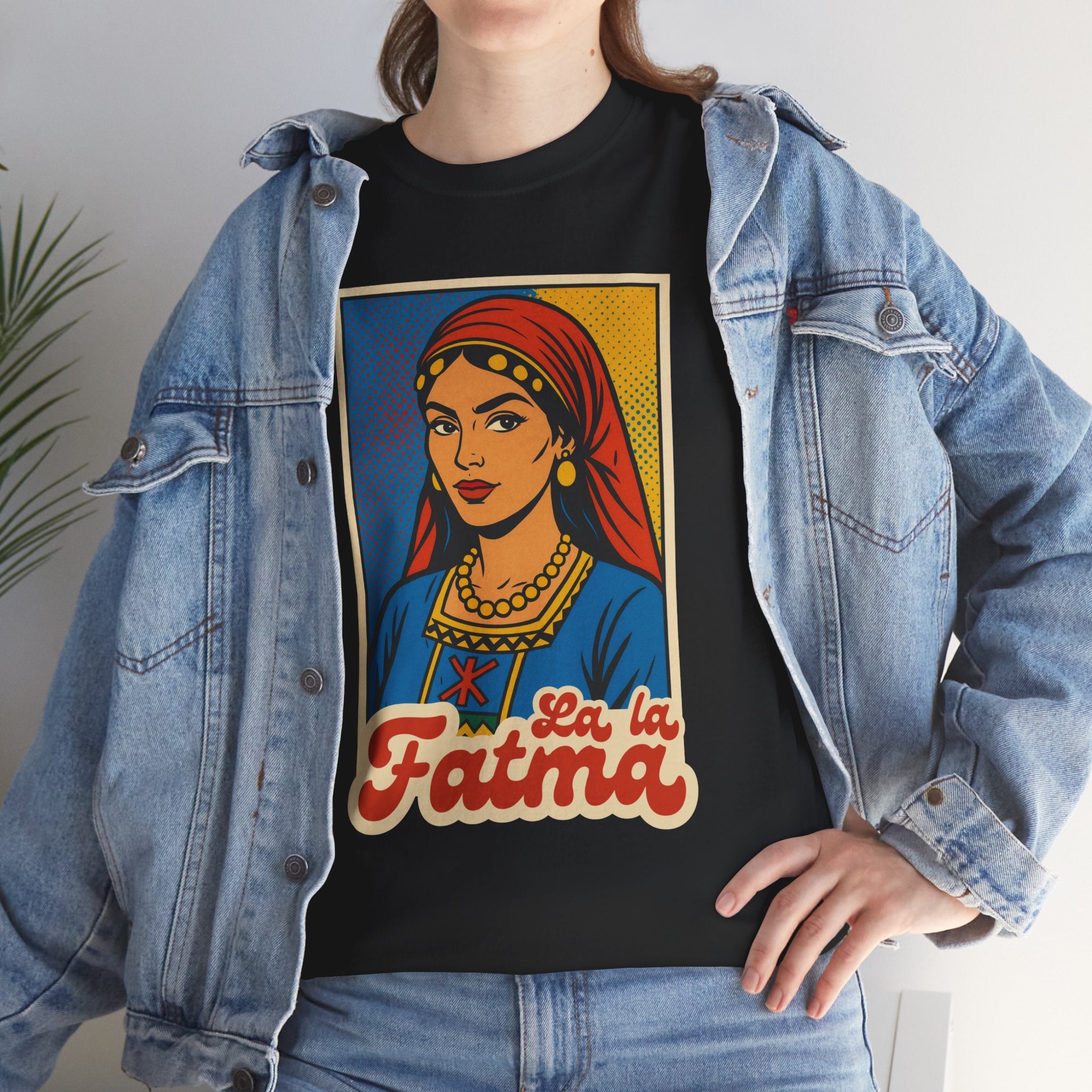 T-shirt Lalla Fatma N’Soumer – Héroïne Kabyle | Style Pop Art