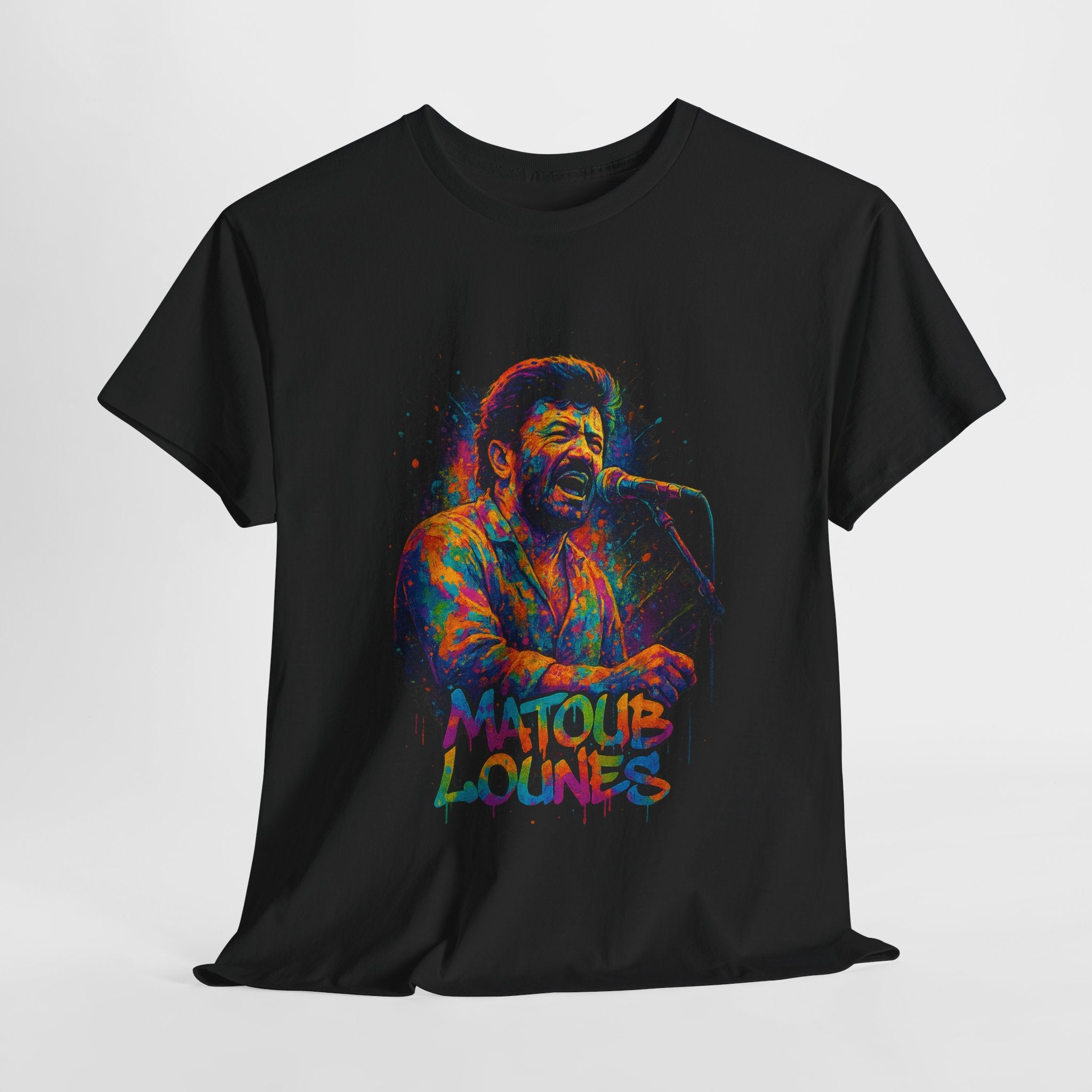 T-shirt Matoub Lounès en Concert – Portrait Graffiti Street Art