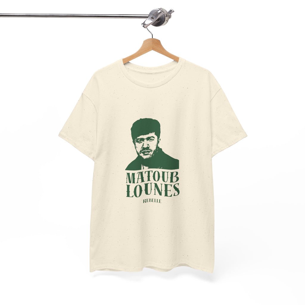T-shirt Matoub Lounes “Rebelle” – Icône Berbère style Vintage
