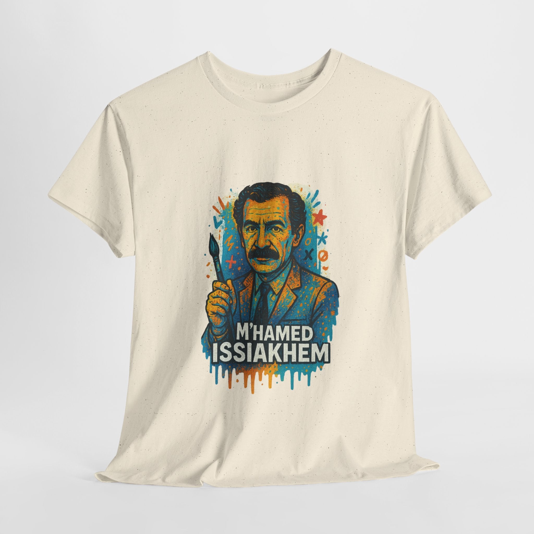 T-shirt Portrait M’hamed Issiakhem Graffiti – Art & Streetwear Algérien