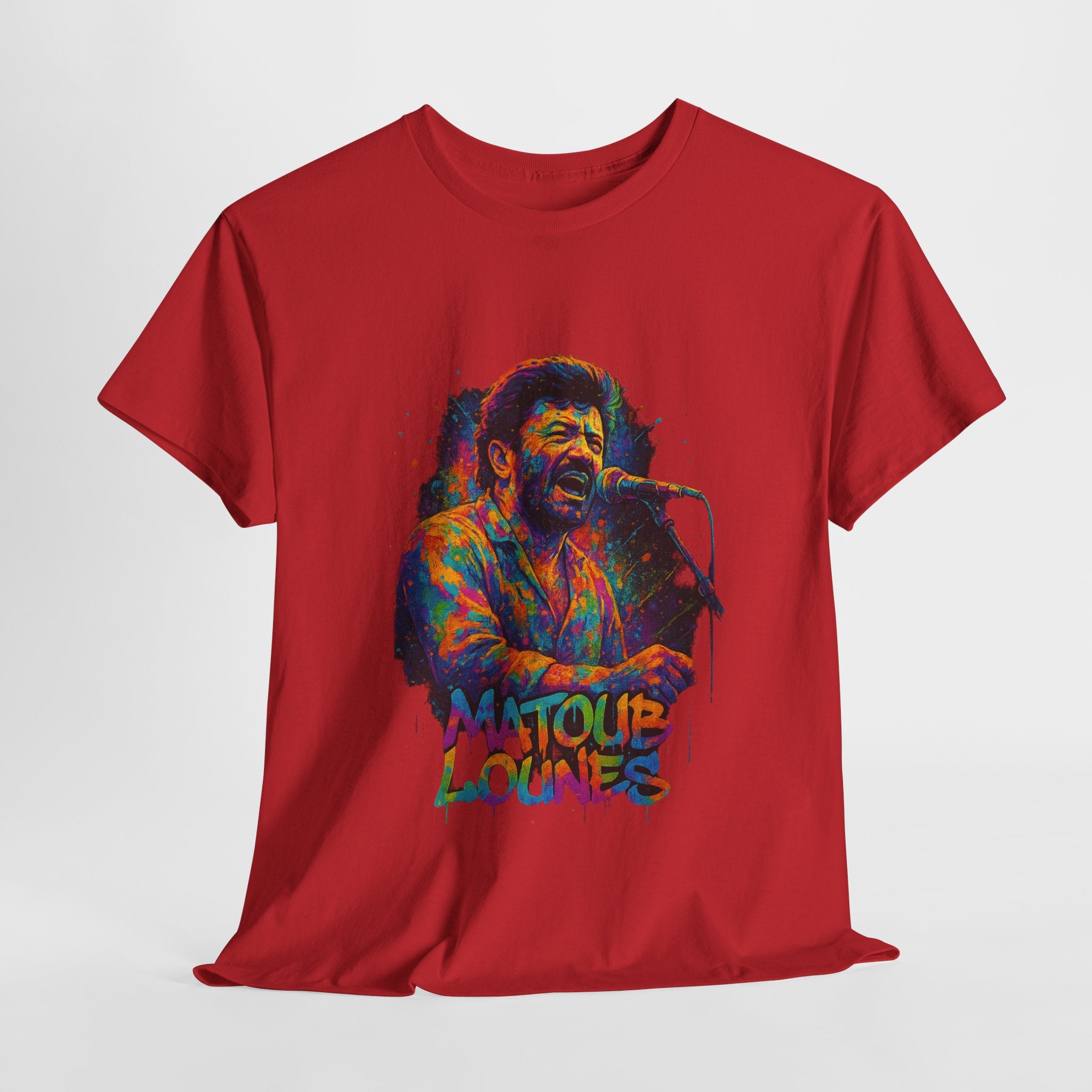 T-shirt Matoub Lounès en Concert – Portrait Graffiti Street Art