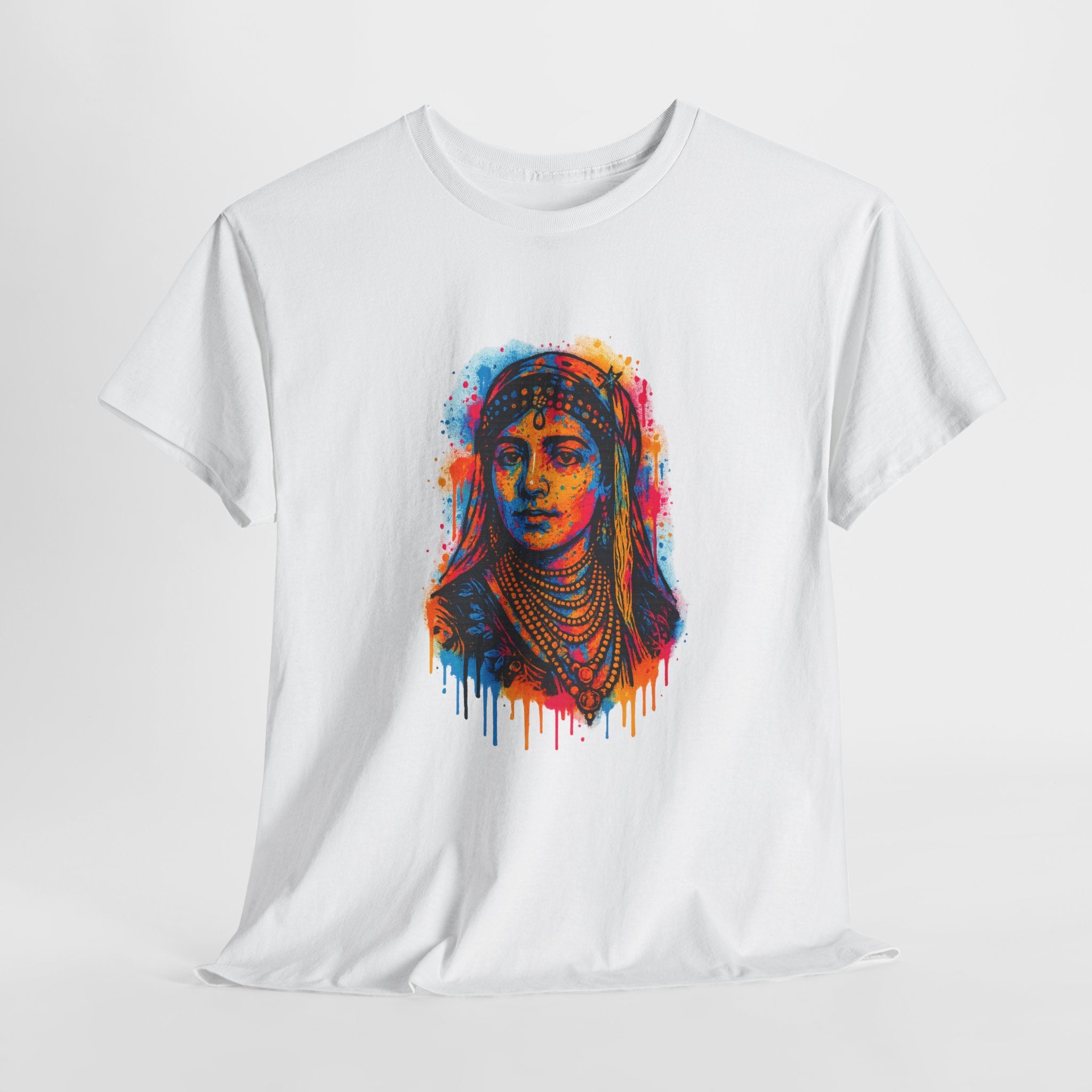 T-shirt Graffiti Lalla Fatma N’Soumer – Héroïne Kabyle et Amazighe