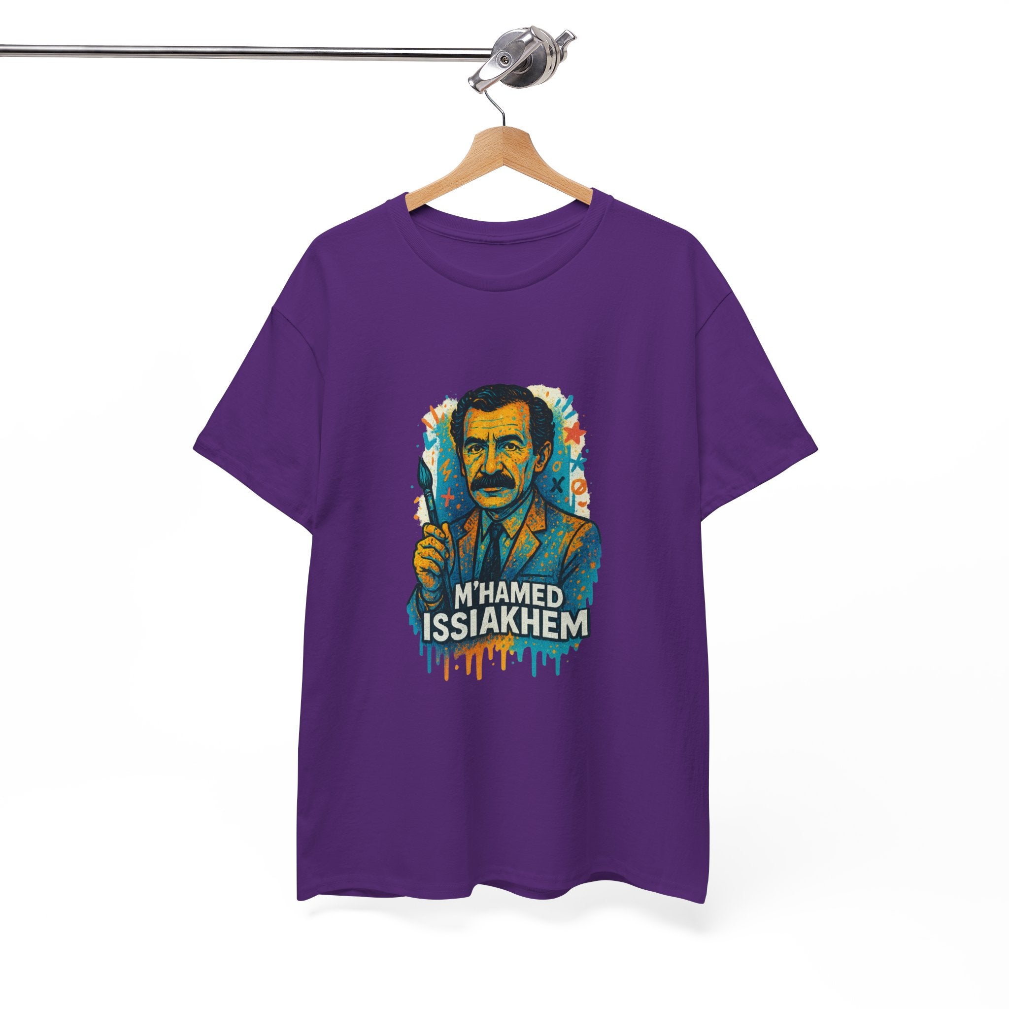 T-shirt Portrait M’hamed Issiakhem Graffiti – Art & Streetwear Algérien