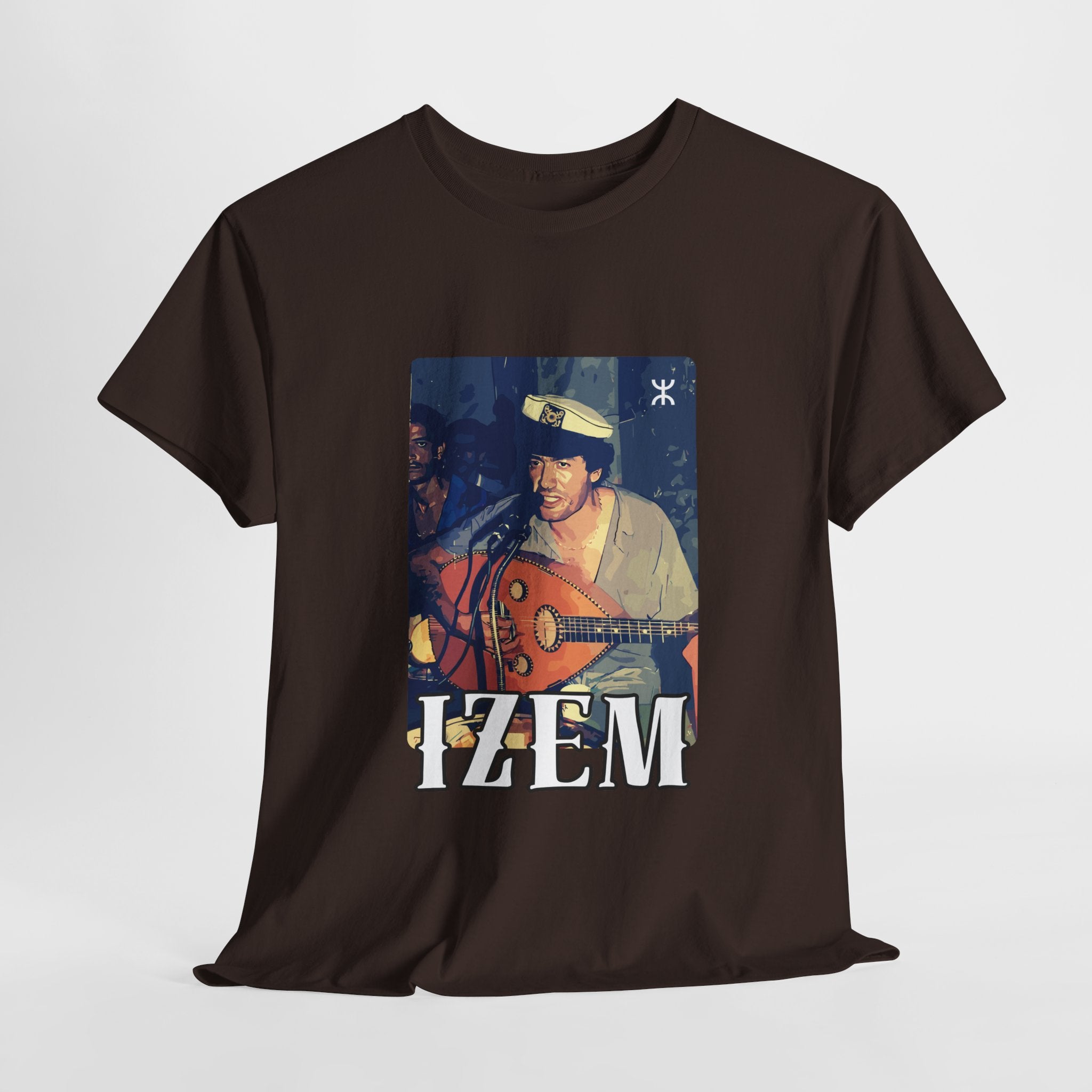 T-shirt Matoub Lounes – “IZEM” Lion Berbère – Icône Amazighe