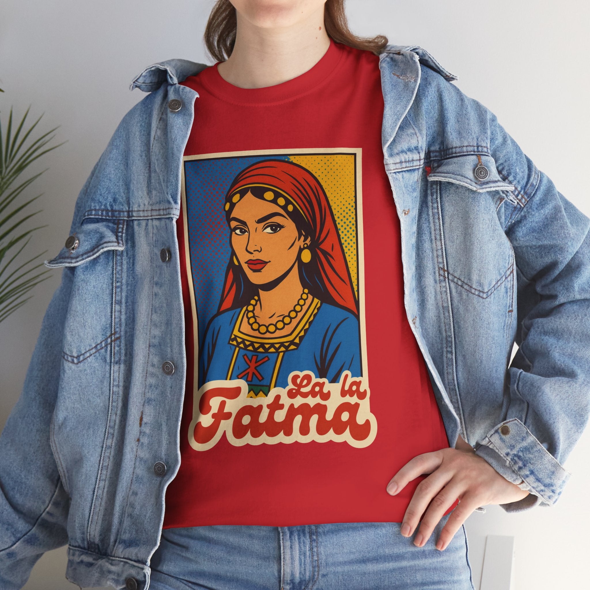 T-shirt Lalla Fatma N’Soumer – Héroïne Kabyle | Style Pop Art