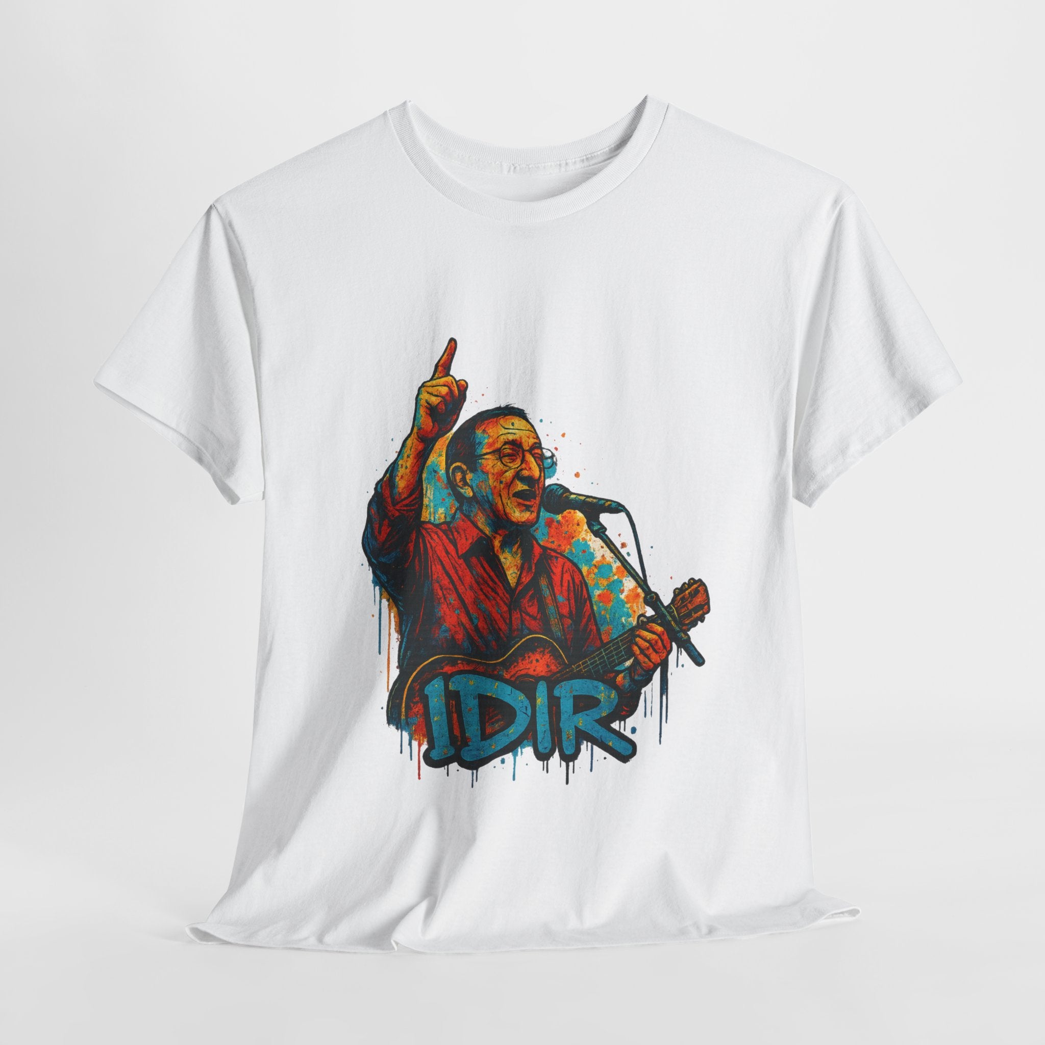 T-shirt Graffiti Idir – Icône de la Musique Kabyle en Concert