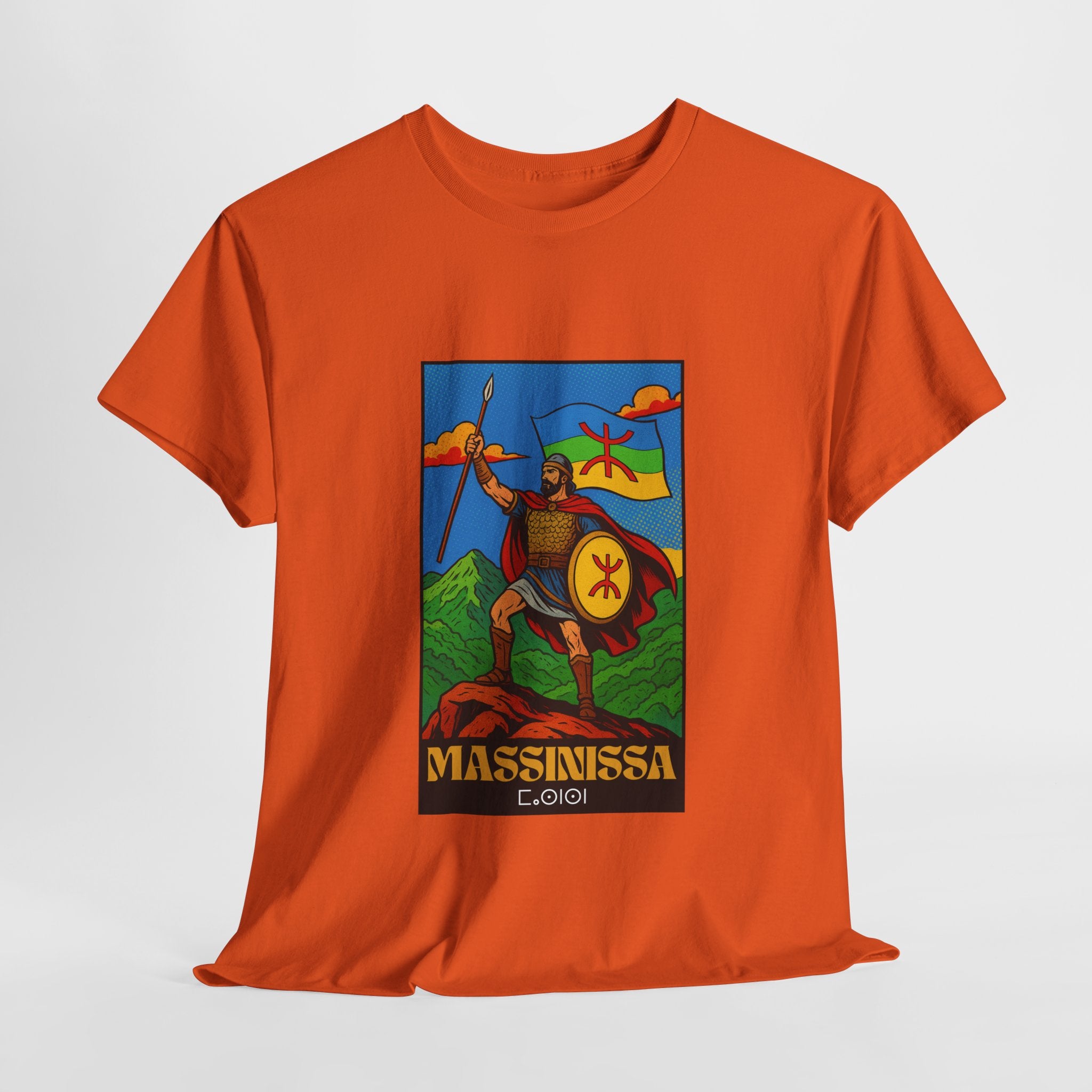 T-shirt Massinissa dans les Montagnes Kabyles – Histoire et Fierté