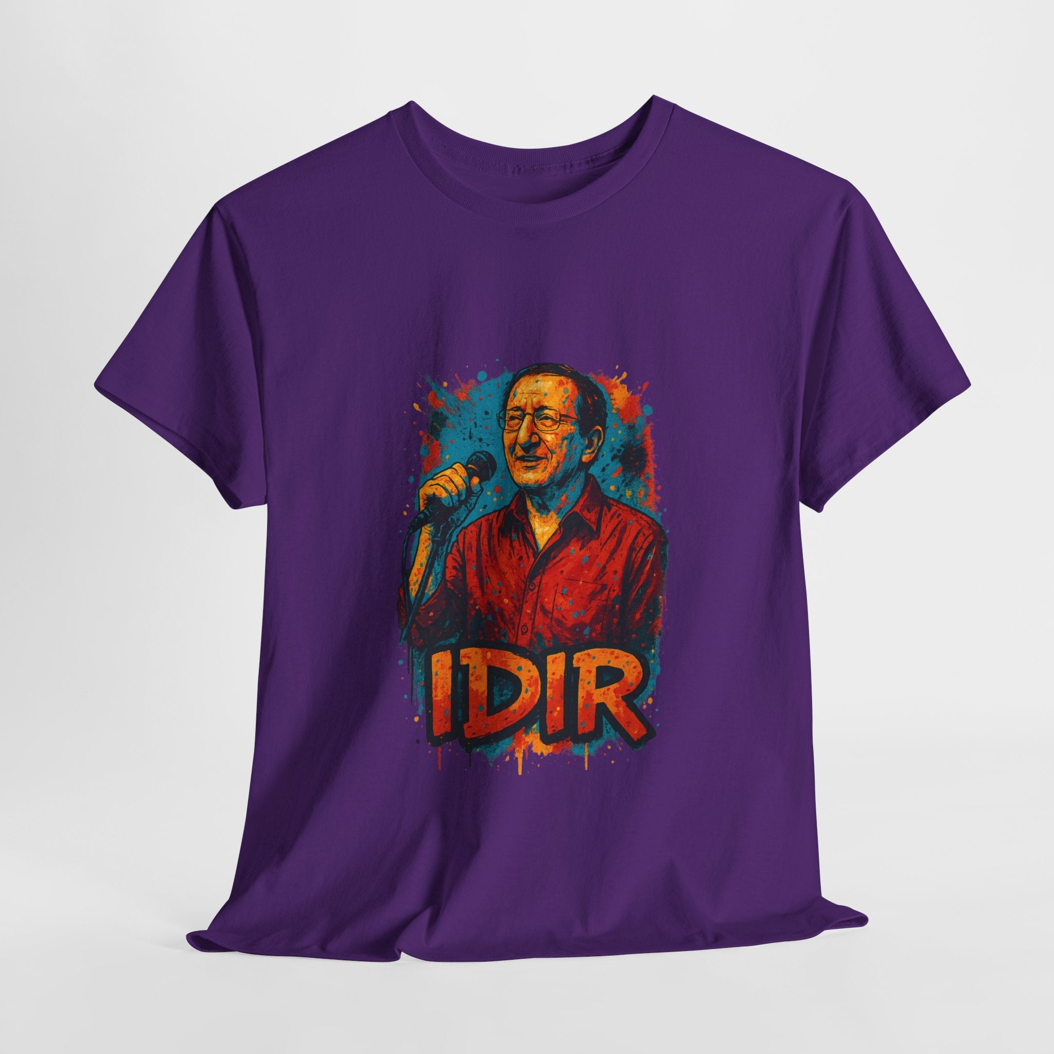 T-shirt Idir sur Scène – Portrait Graffiti Street Art Kabyle