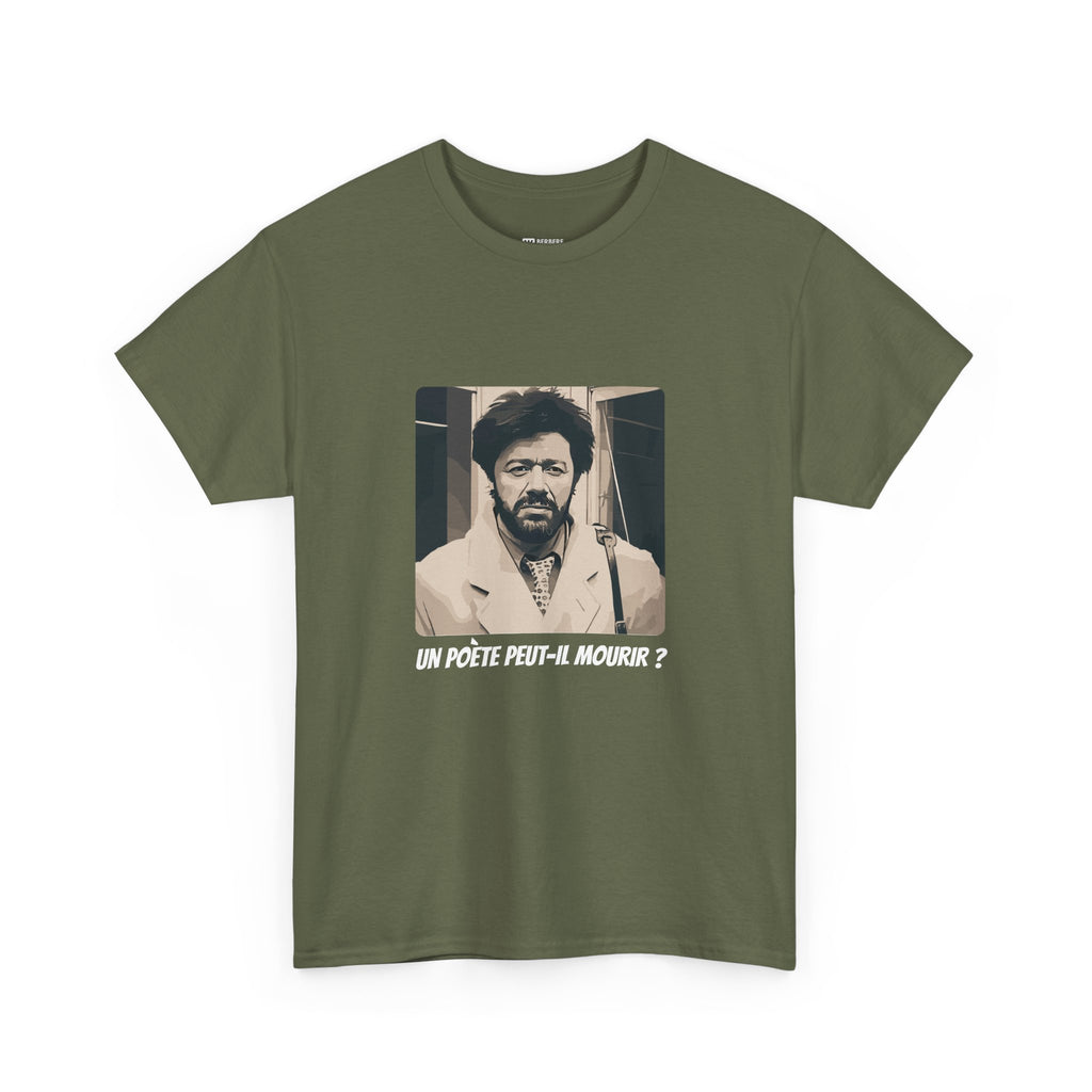 T-shirt Matoub Lounes – Citation “Un poète peut-il mourir ?” – Icône Berbère