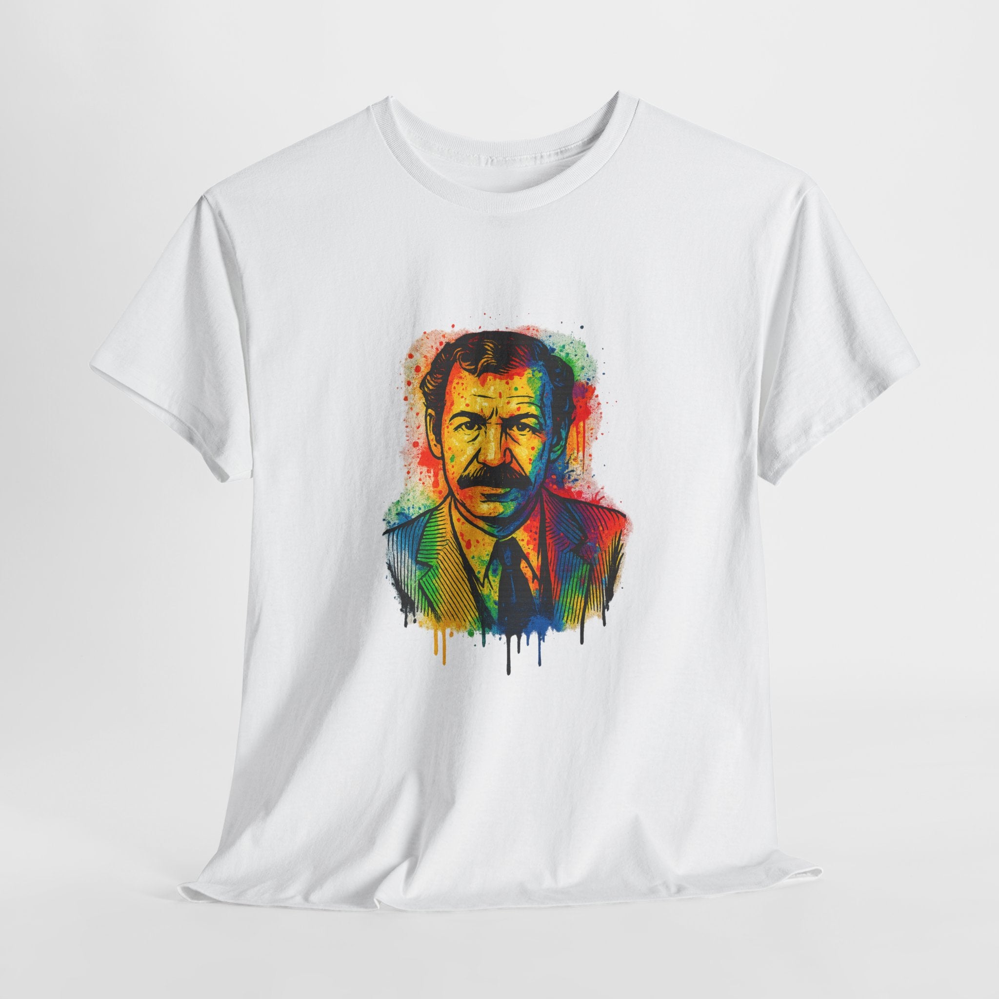 T-shirt Portrait Graffiti de M’hamed Issiakhem – Art & Streetwear Algérien