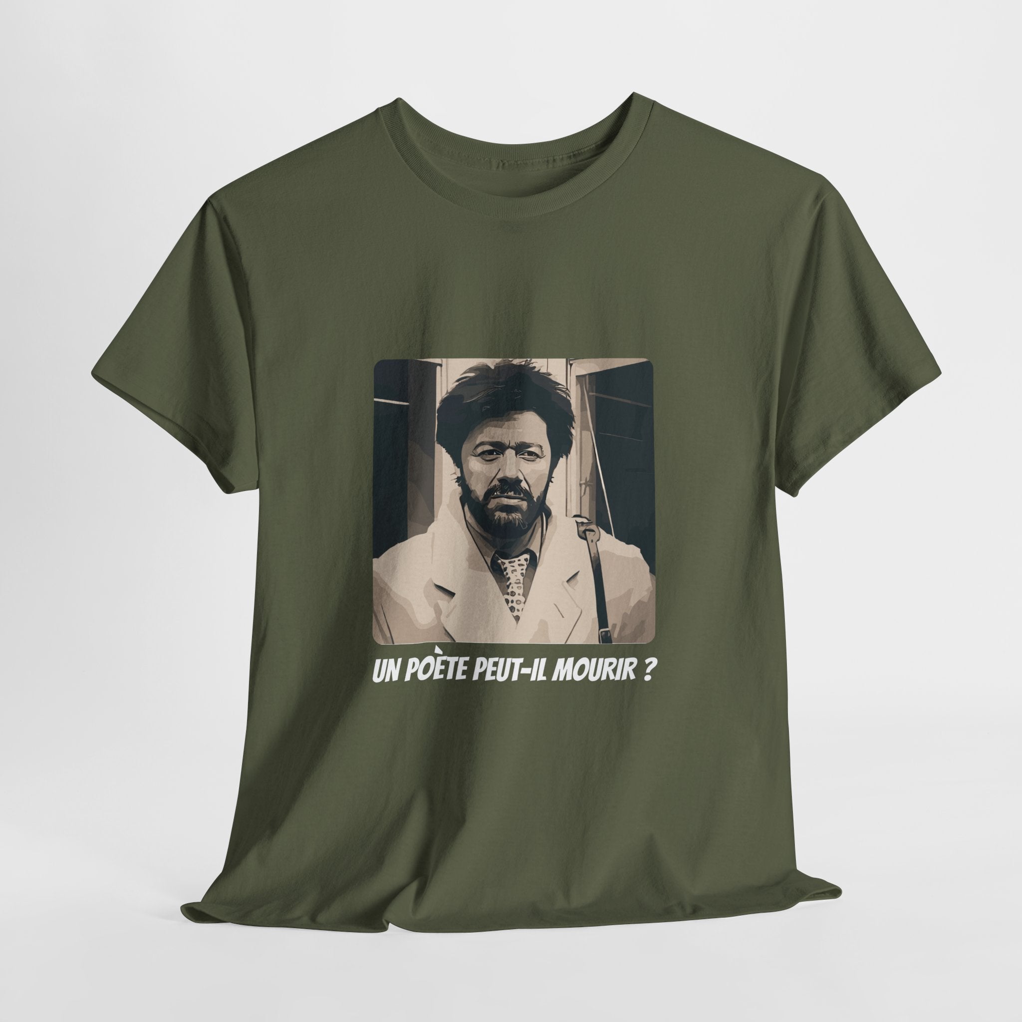 T-shirt Matoub Lounes – Citation “Un poète peut-il mourir ?” – Icône Berbère