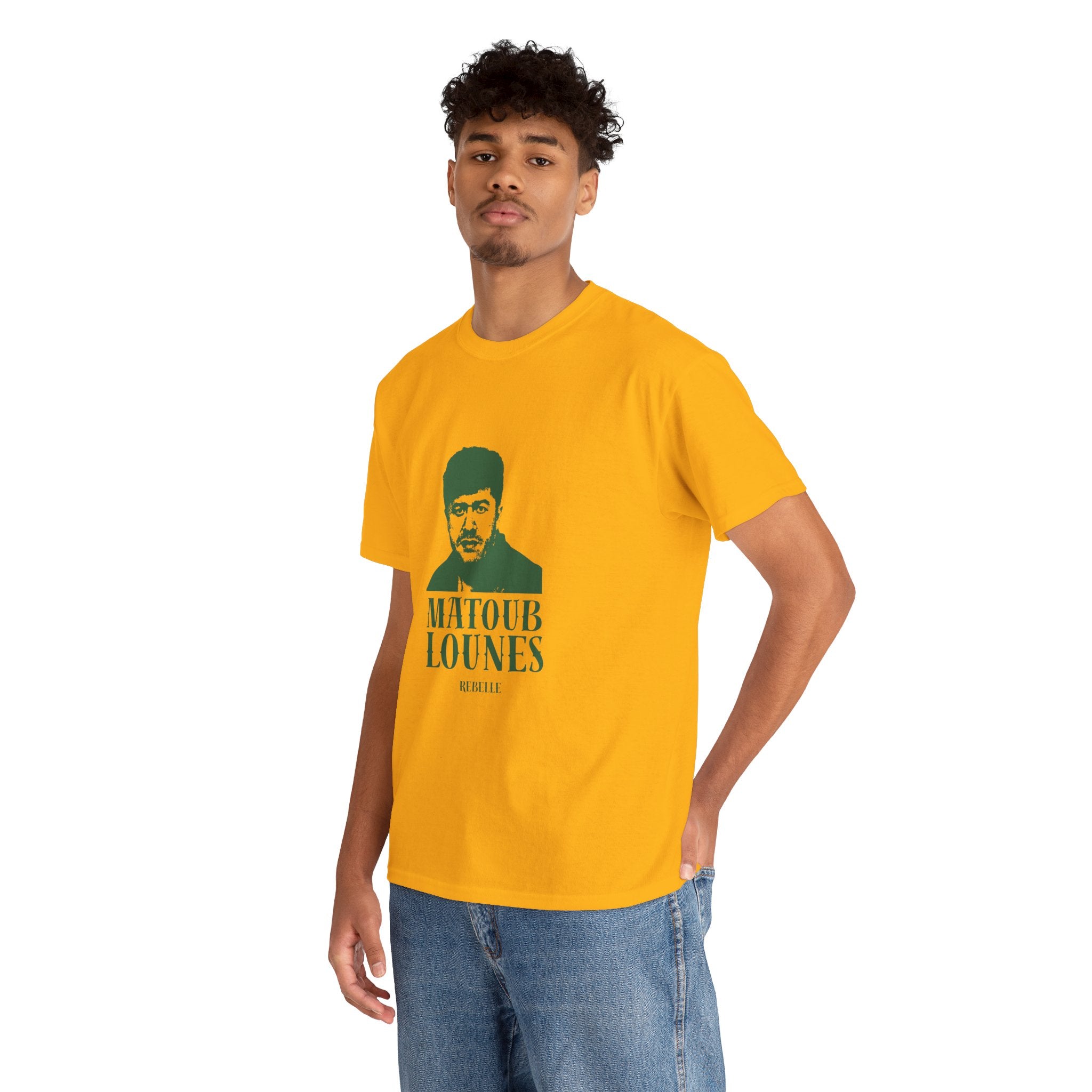 T-shirt Matoub Lounes “Rebelle” – Icône Berbère style Vintage