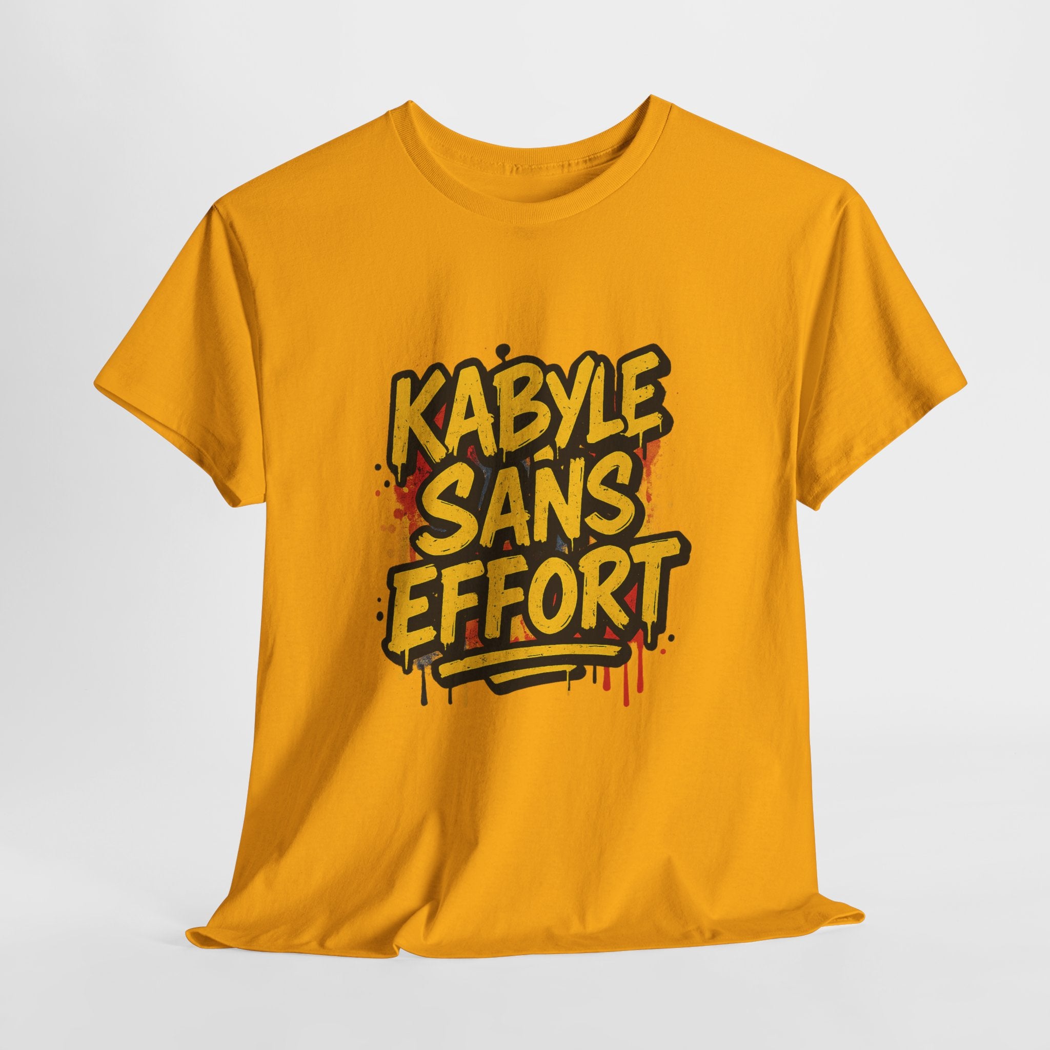 T-shirt Kabyle Sans Effort – Slogan Graffiti Street Art Amazigh