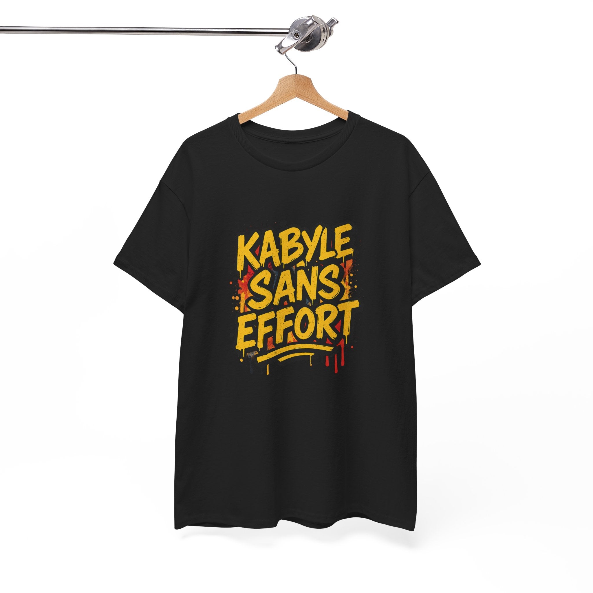 T-shirt Kabyle Sans Effort – Slogan Graffiti Street Art Amazigh