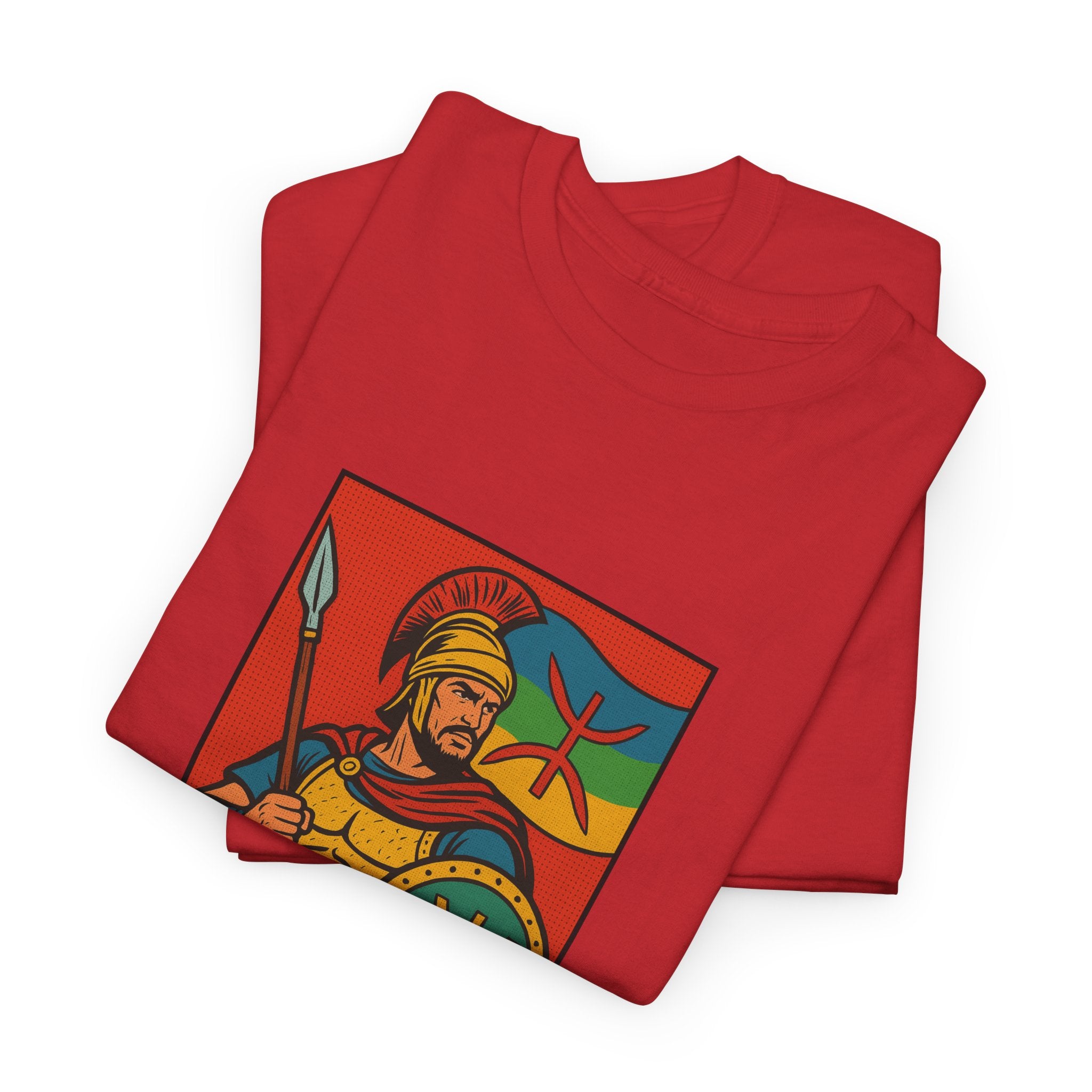 T-shirt Massinissa Guerrier Kabyle – Lance et Bouclier