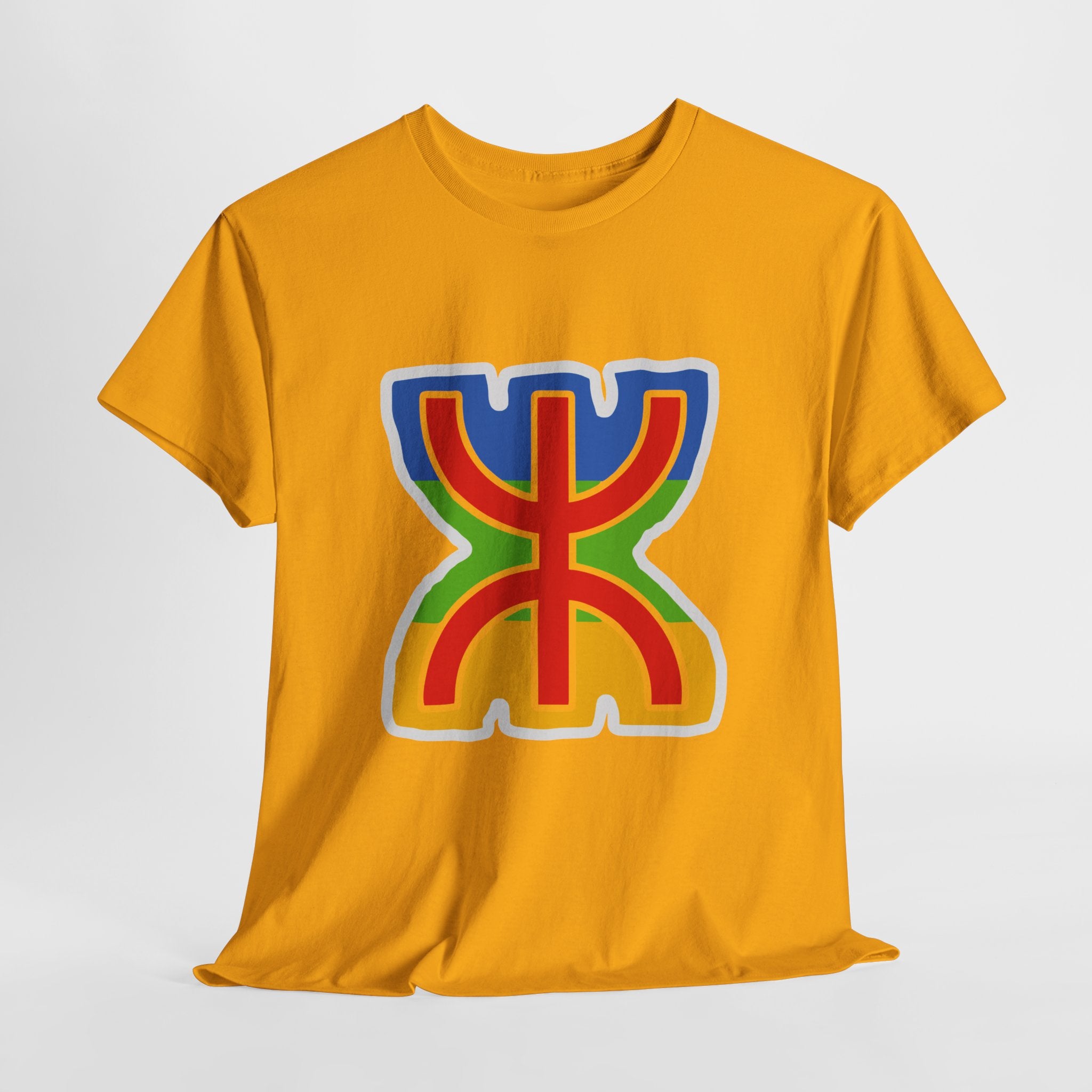 T-shirt Amazigh ⵣ aux couleurs du drapeau berbère – Streetwear Kabyle Unisexe