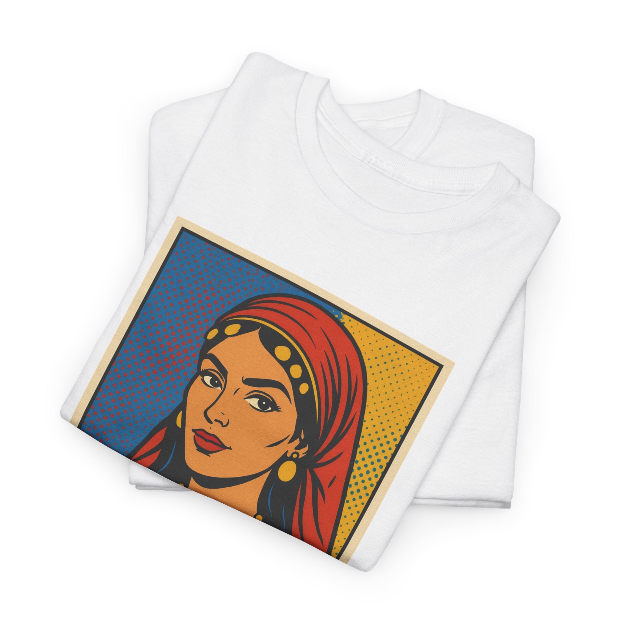 T-shirt Lalla Fatma N’Soumer – Héroïne Kabyle | Style Pop Art