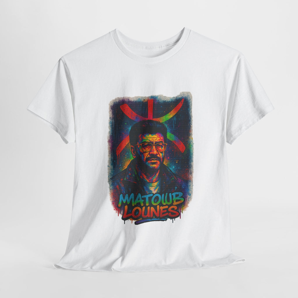 T-shirt Matoub Lounès – Portrait avec Symbole Amazigh