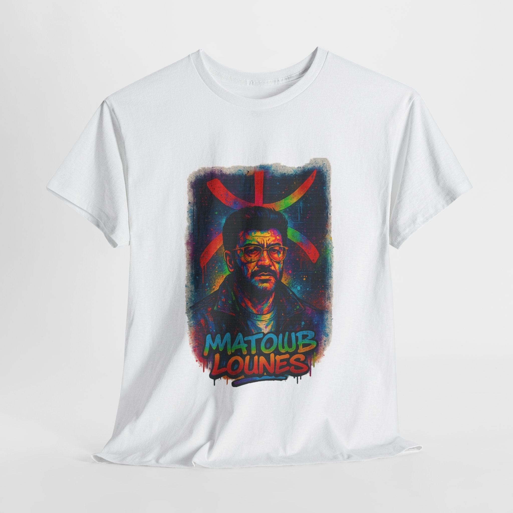T-shirt Matoub Lounès – Portrait avec Symbole Amazigh