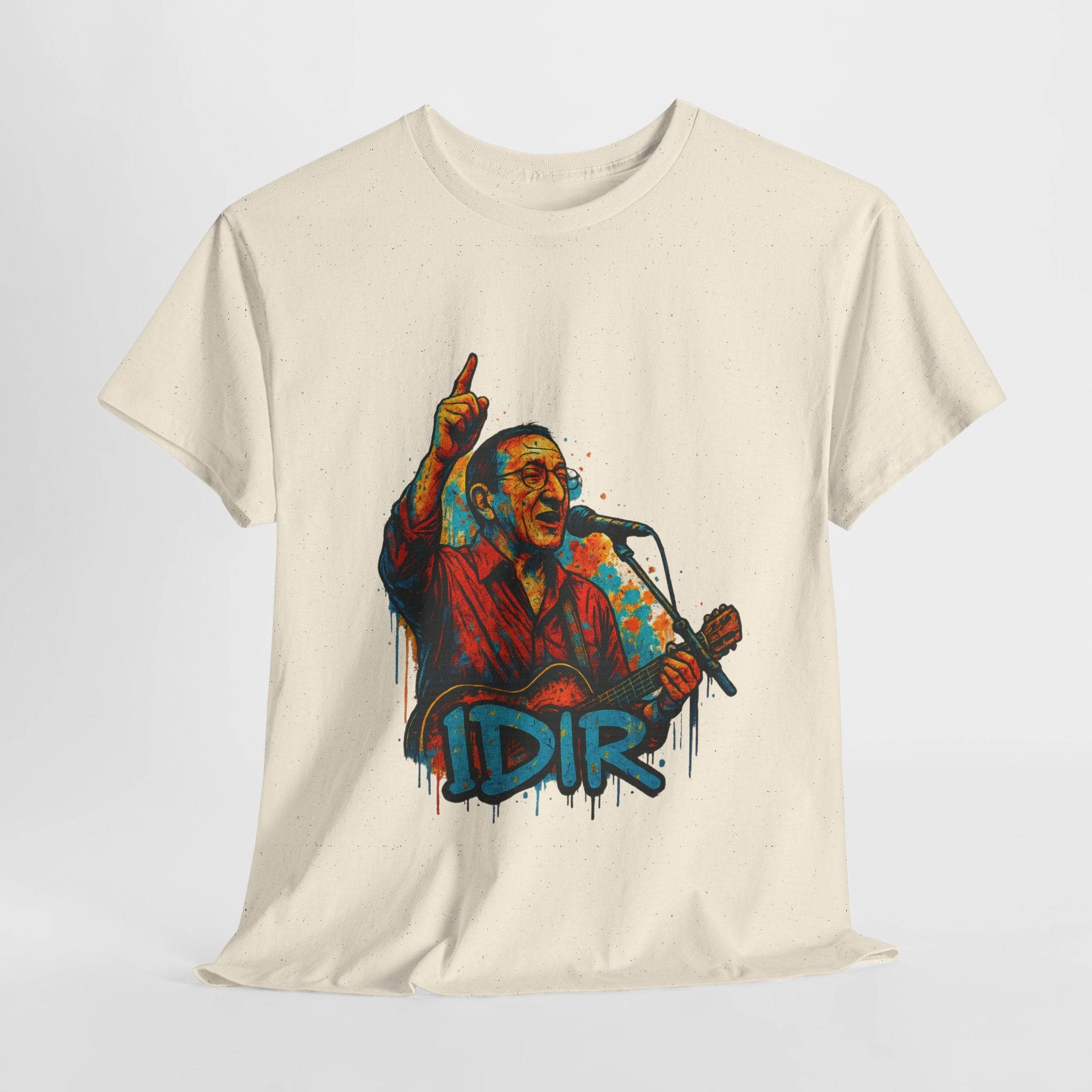 T-shirt Graffiti Idir – Icône de la Musique Kabyle en Concert