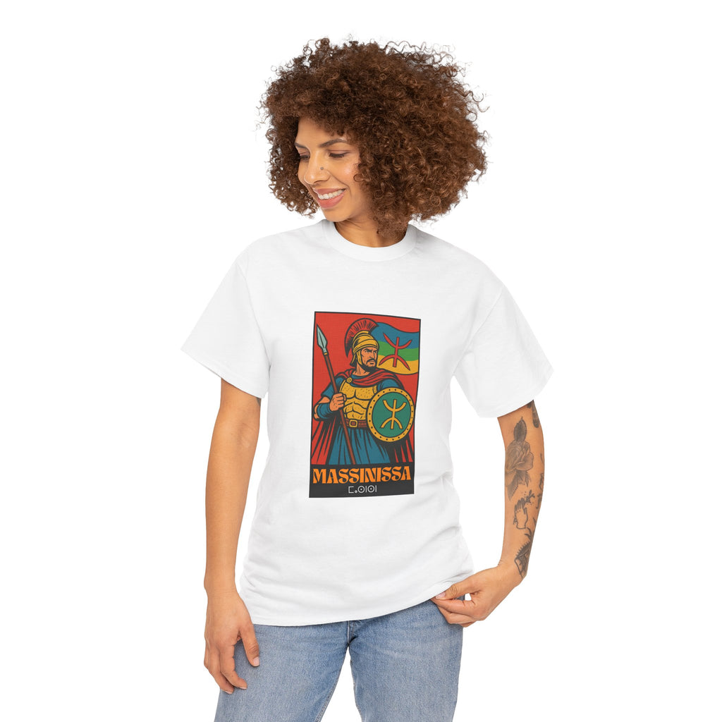 T-shirt Massinissa Guerrier Kabyle – Lance et Bouclier