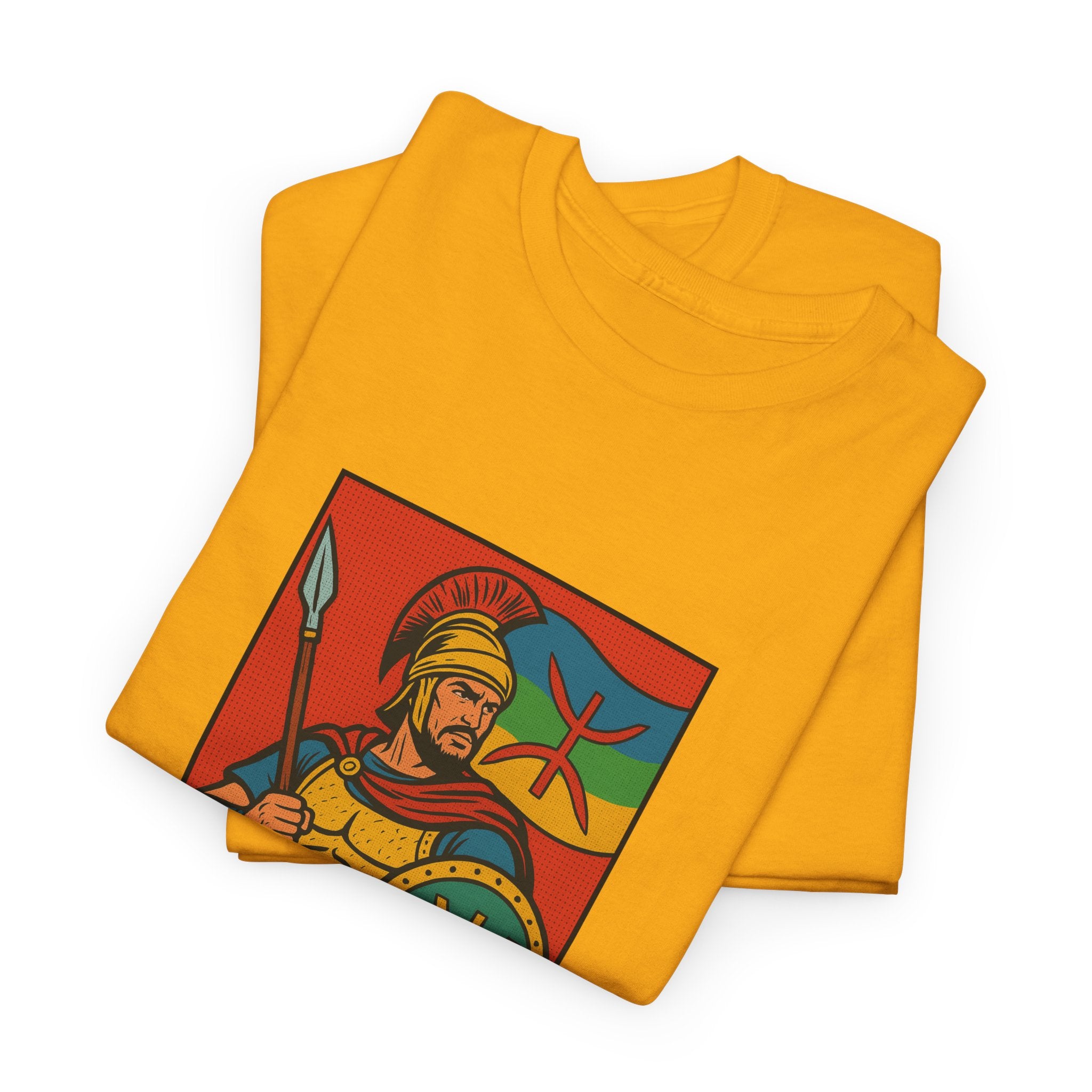 T-shirt Massinissa Guerrier Kabyle – Lance et Bouclier
