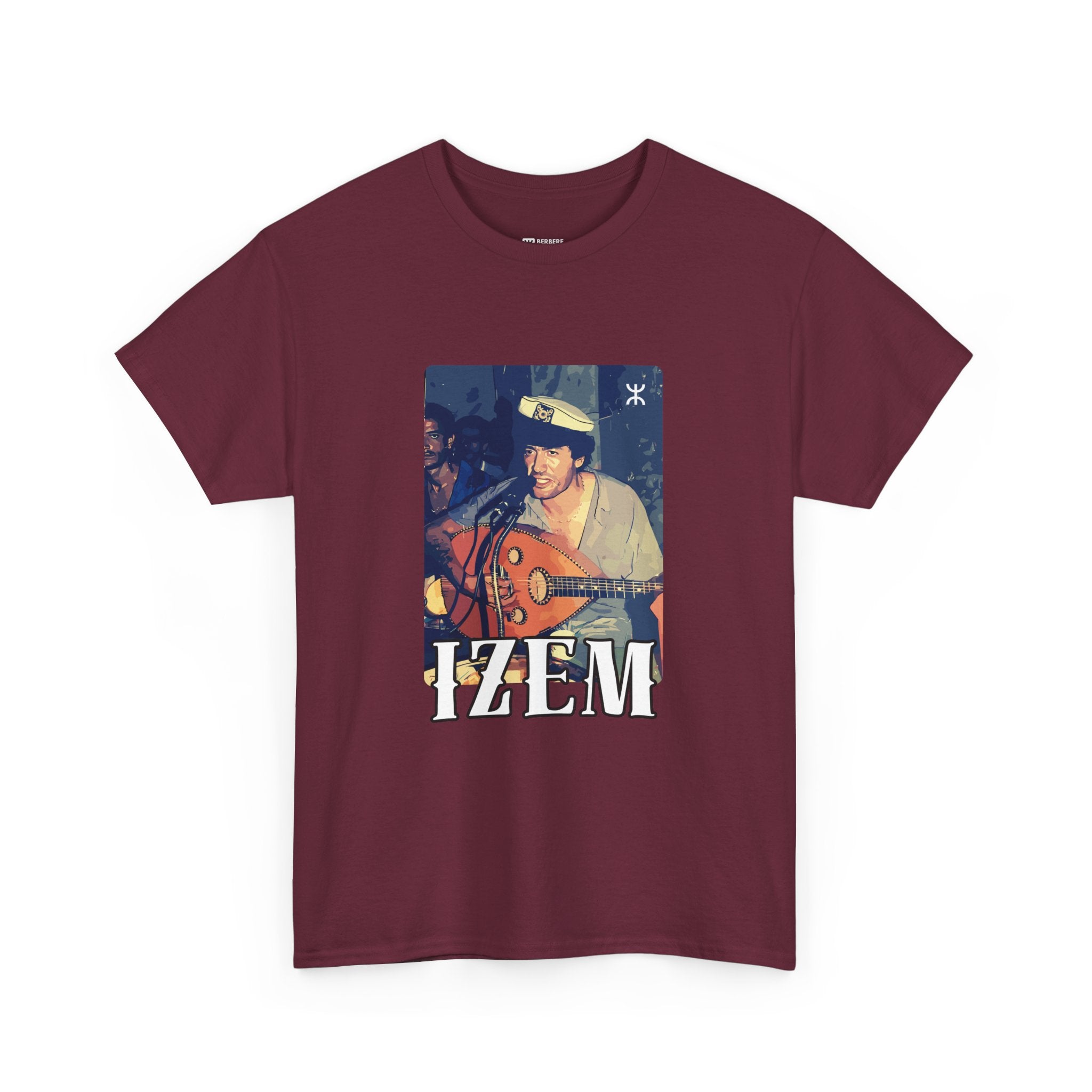 T-shirt Matoub Lounes – “IZEM” Lion Berbère – Icône Amazighe