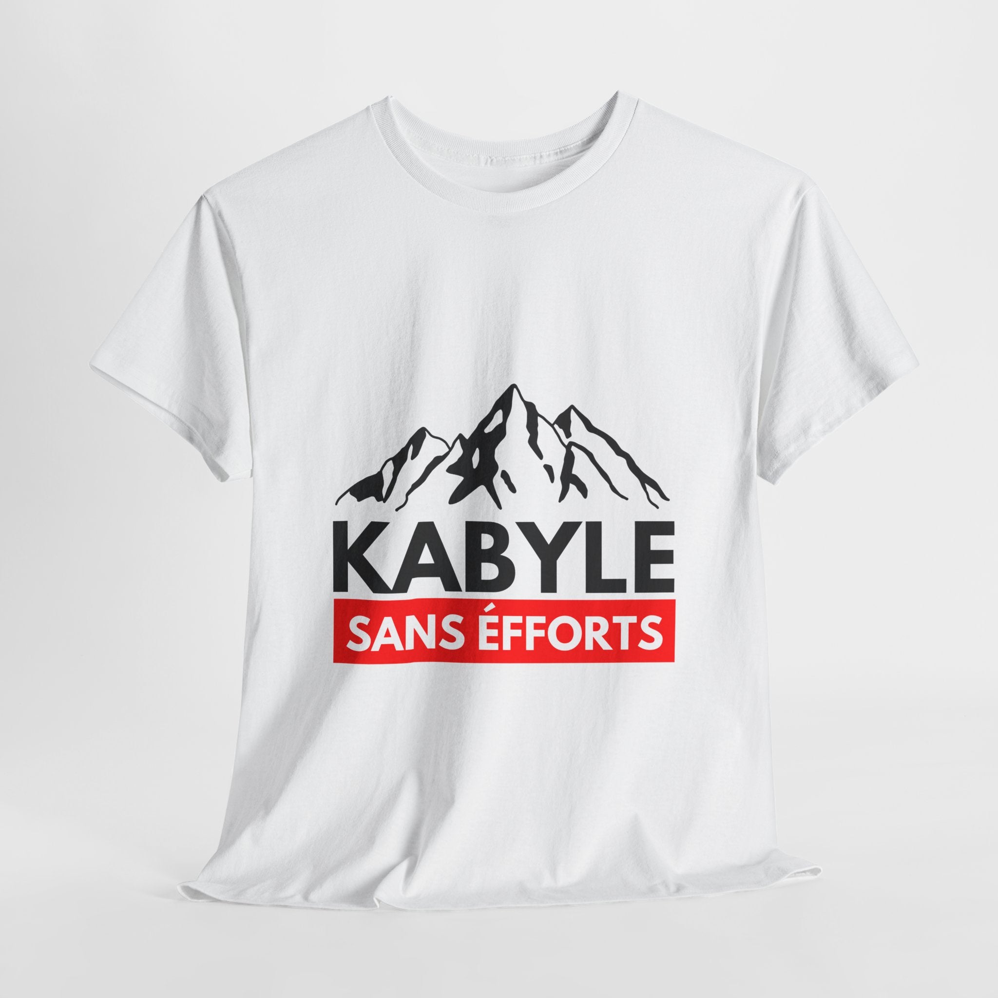 T-shirt «KABYLE SANS EFFORTS » – Fierté Amazighe, Style Décontracté
