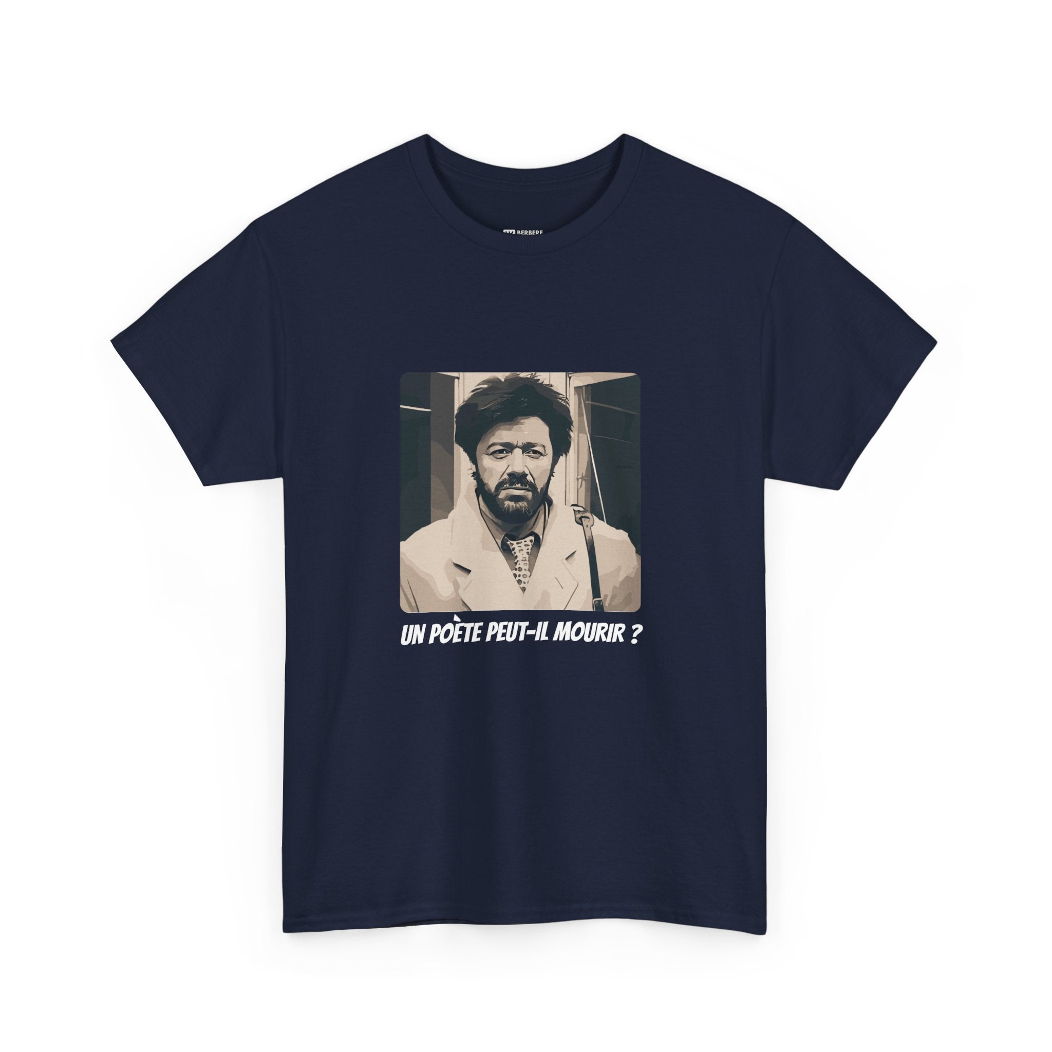 T-shirt Matoub Lounes – Citation “Un poète peut-il mourir ?” – Icône Berbère