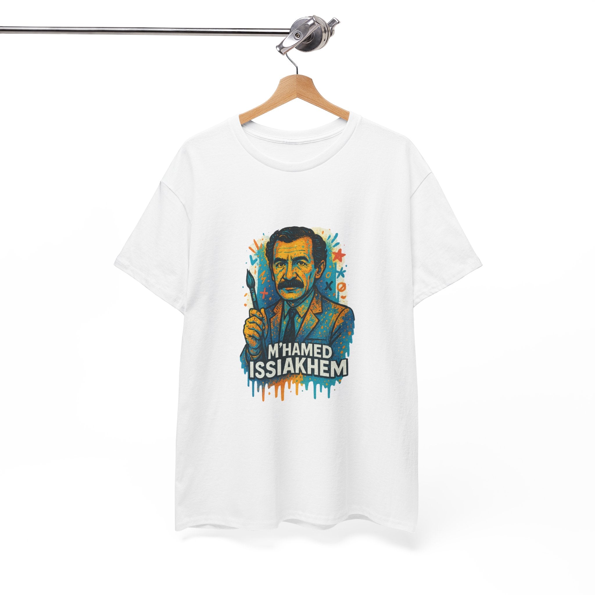 T-shirt Portrait M’hamed Issiakhem Graffiti – Art & Streetwear Algérien