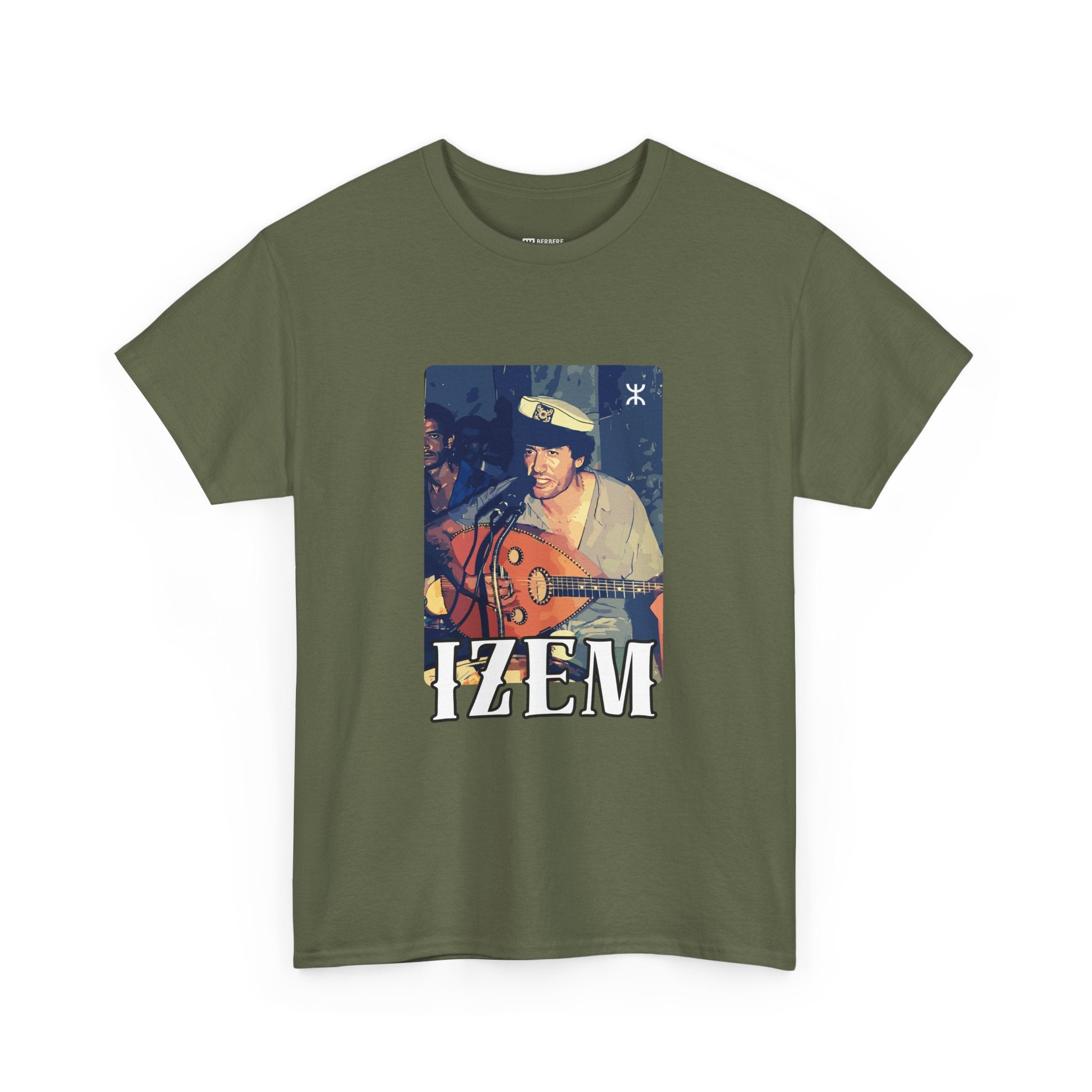 T-shirt Matoub Lounes – “IZEM” Lion Berbère – Icône Amazighe