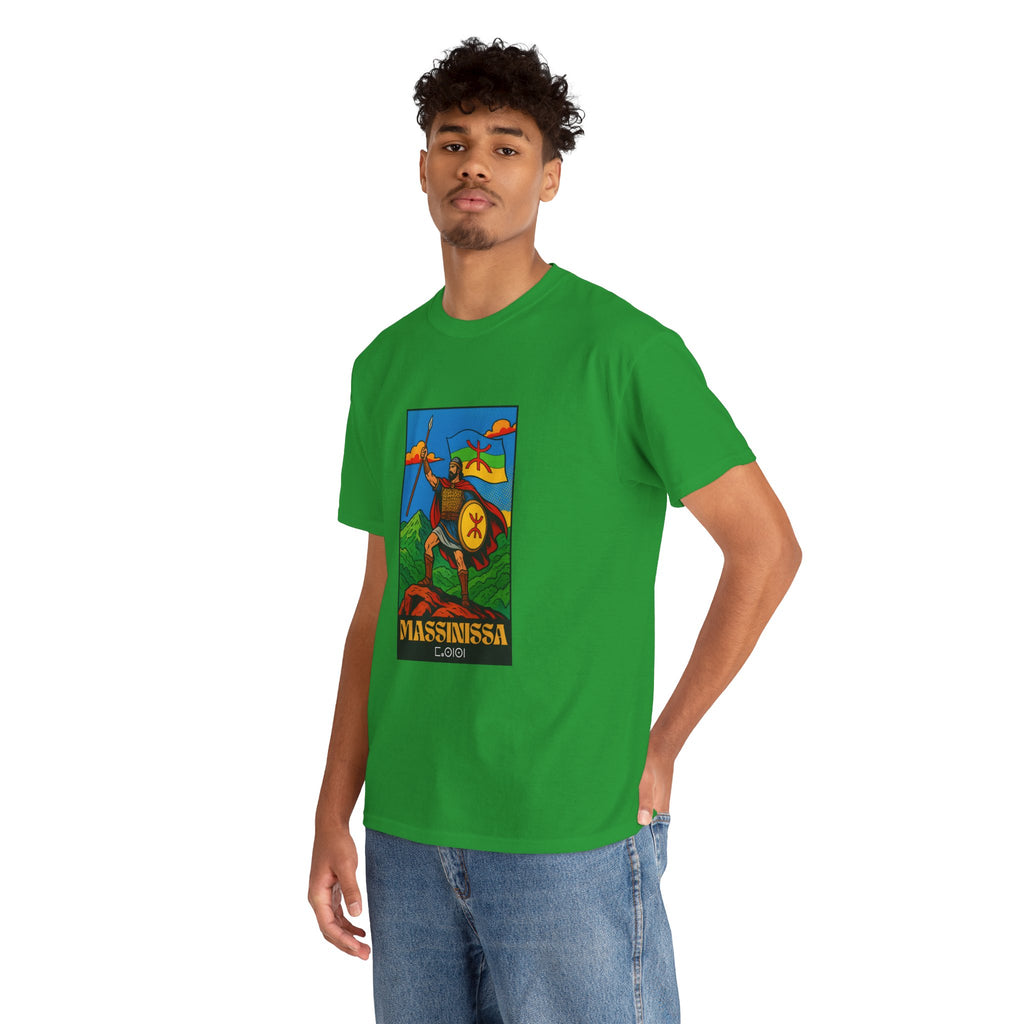 T-shirt Massinissa dans les Montagnes Kabyles – Histoire et Fierté