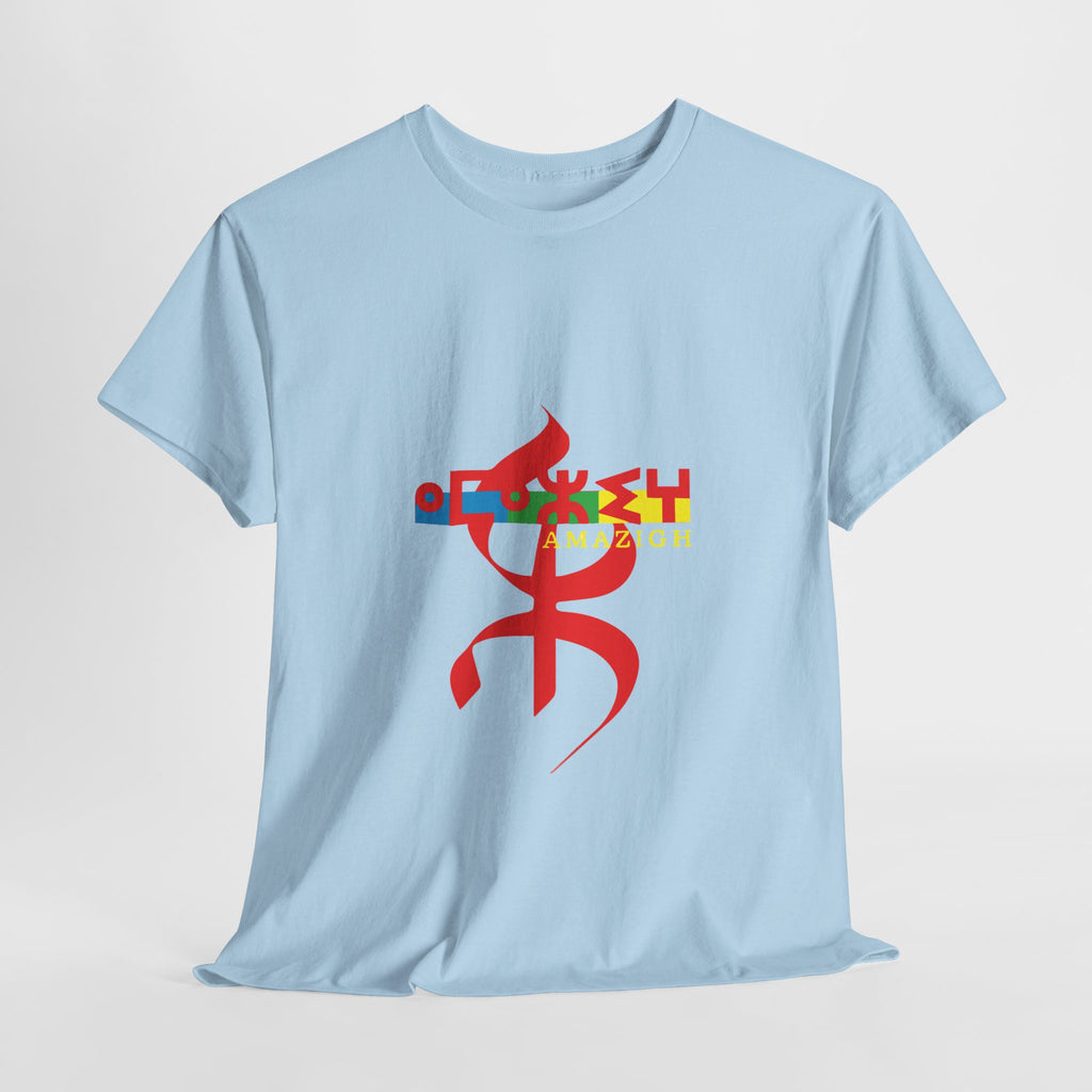 T-shirt Logo Amazigh ⵉⵎⴰⵣⵉⵖ – Symbole Berbère & Identité Amazighe
