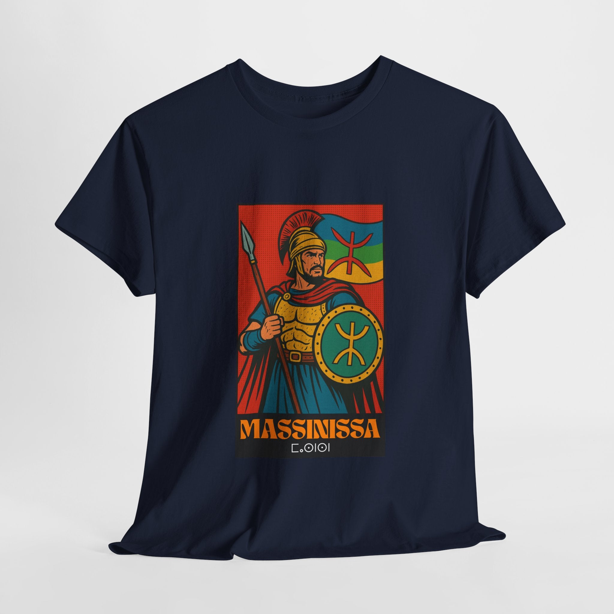 T-shirt Massinissa Guerrier Kabyle – Lance et Bouclier