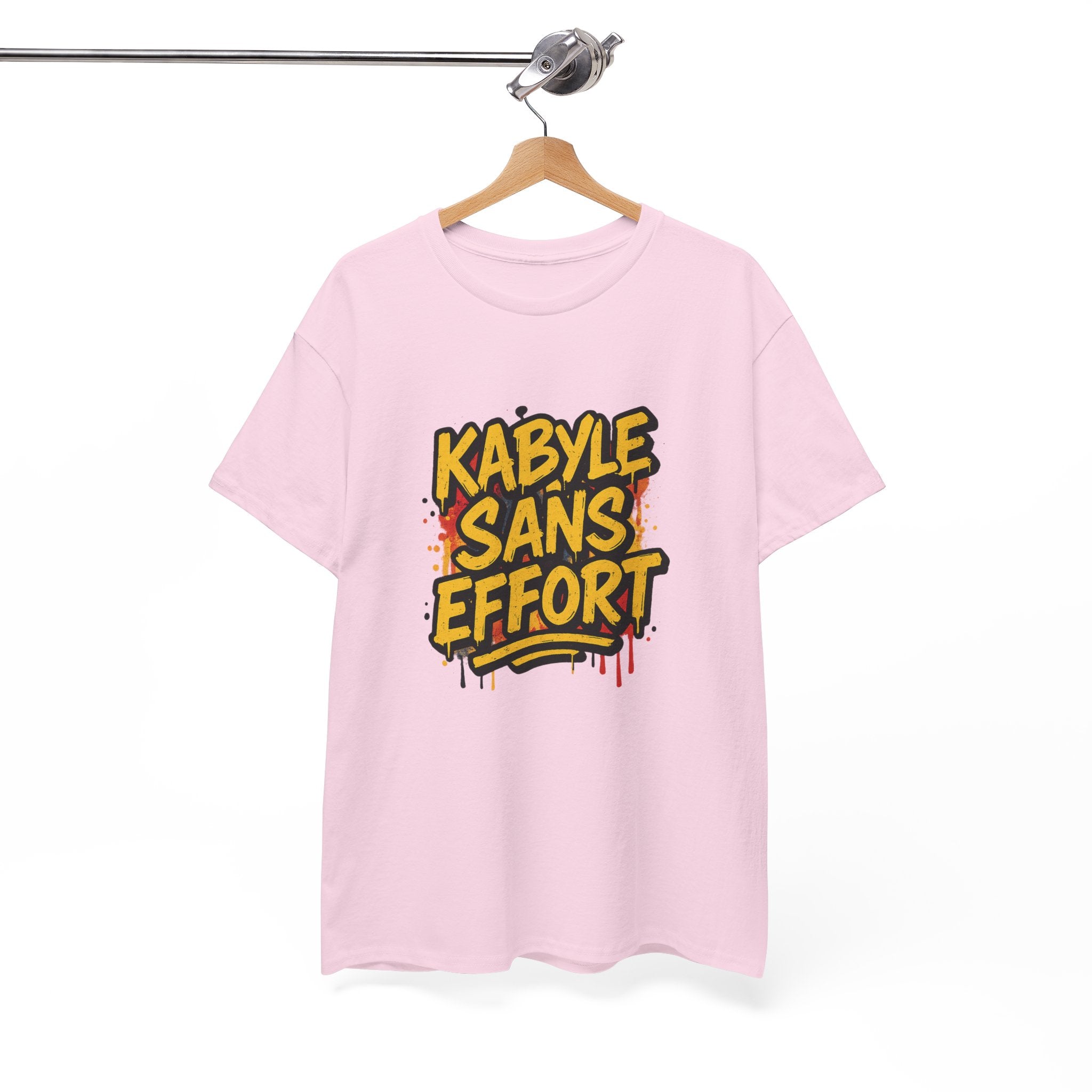 T-shirt Kabyle Sans Effort – Slogan Graffiti Street Art Amazigh