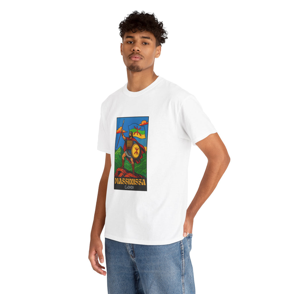 T-shirt Massinissa dans les Montagnes Kabyles – Histoire et Fierté